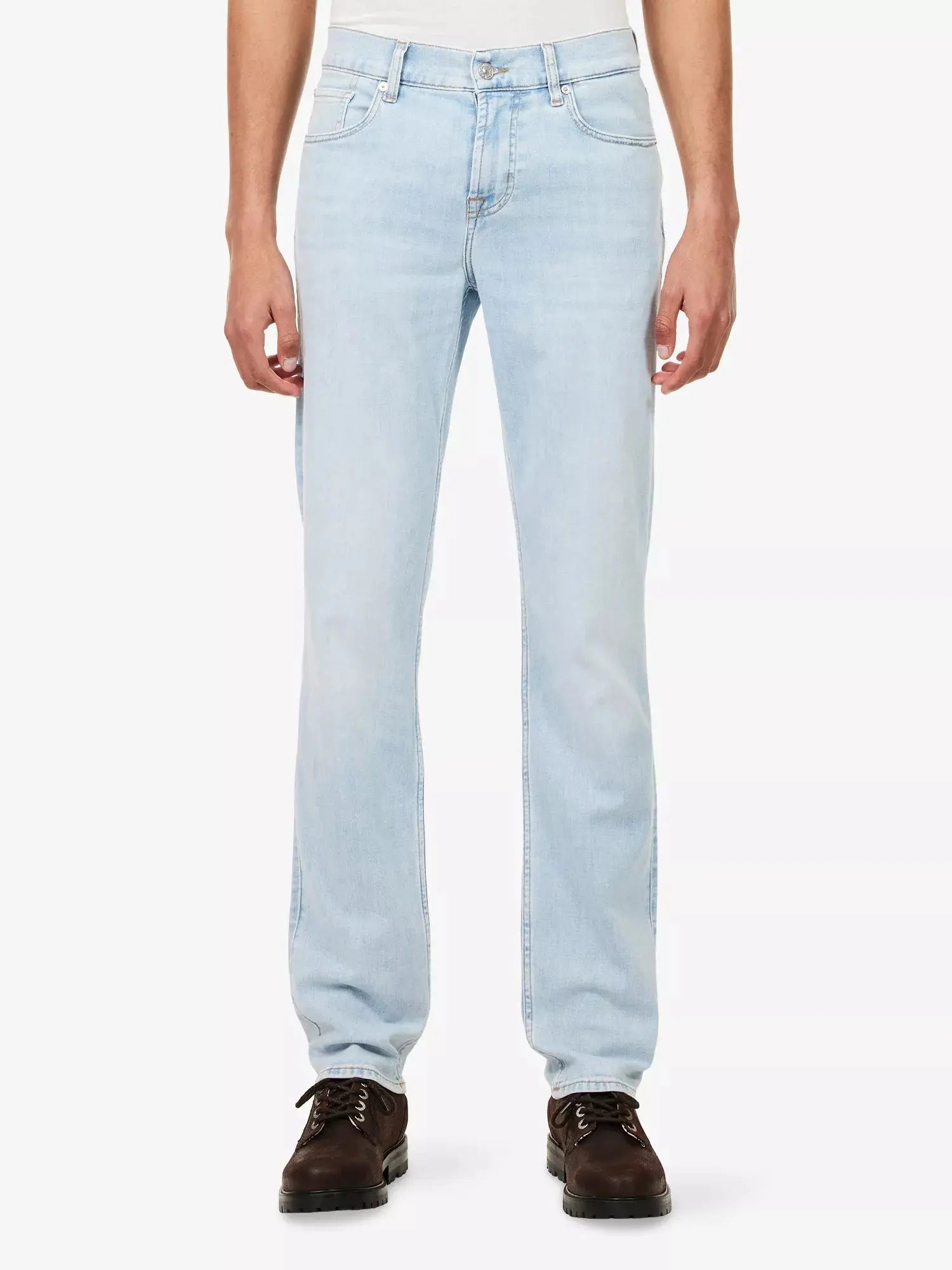 7 For All Mankind Men's Slimmy Tapered Brand-Patch Stretch-Denim Jeans 7 For All Mankind