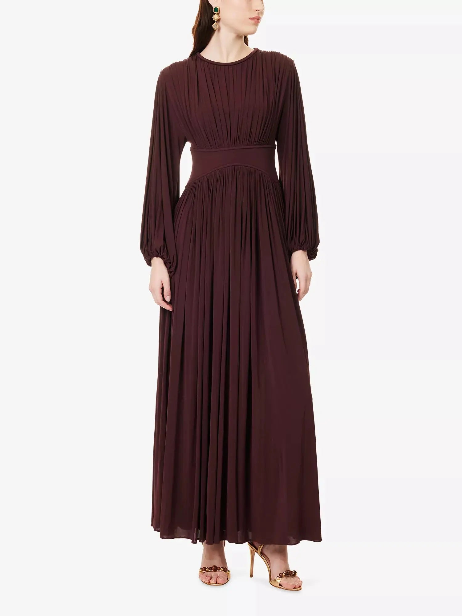 Zimmermann Women's Luna Draped Jersey Maxi Dress Zimmermann