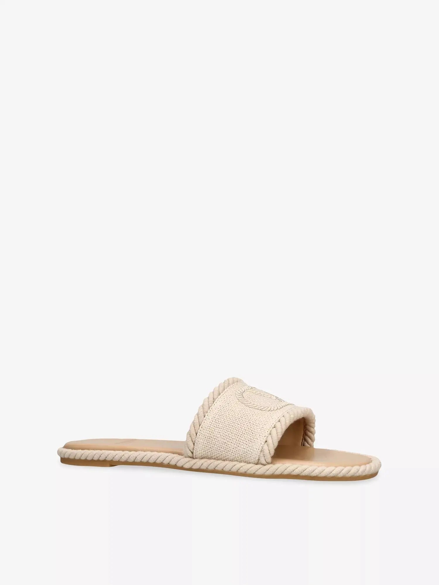 Valentino Garavani Women's VLogo Torchon Slide Canvas Sandals Valentino Garavani
