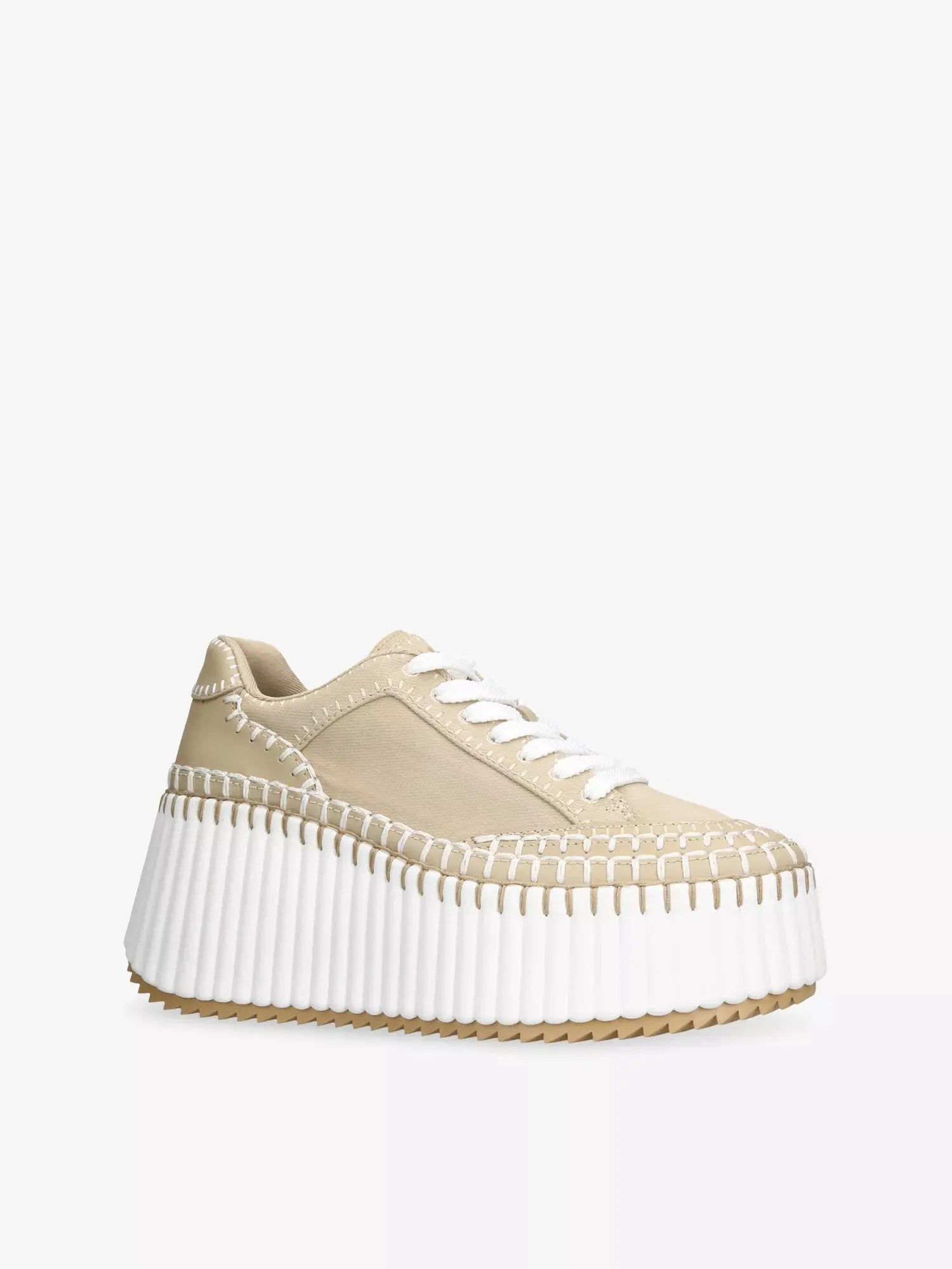 Chloe Women's Nama Runner Platform Woven Trainers Chloe
