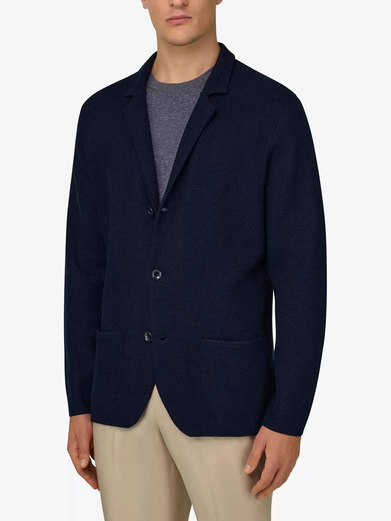 Boggi Milano Men's Regular-Fit Single-Breasted Cotton Blazer Boggi Milano