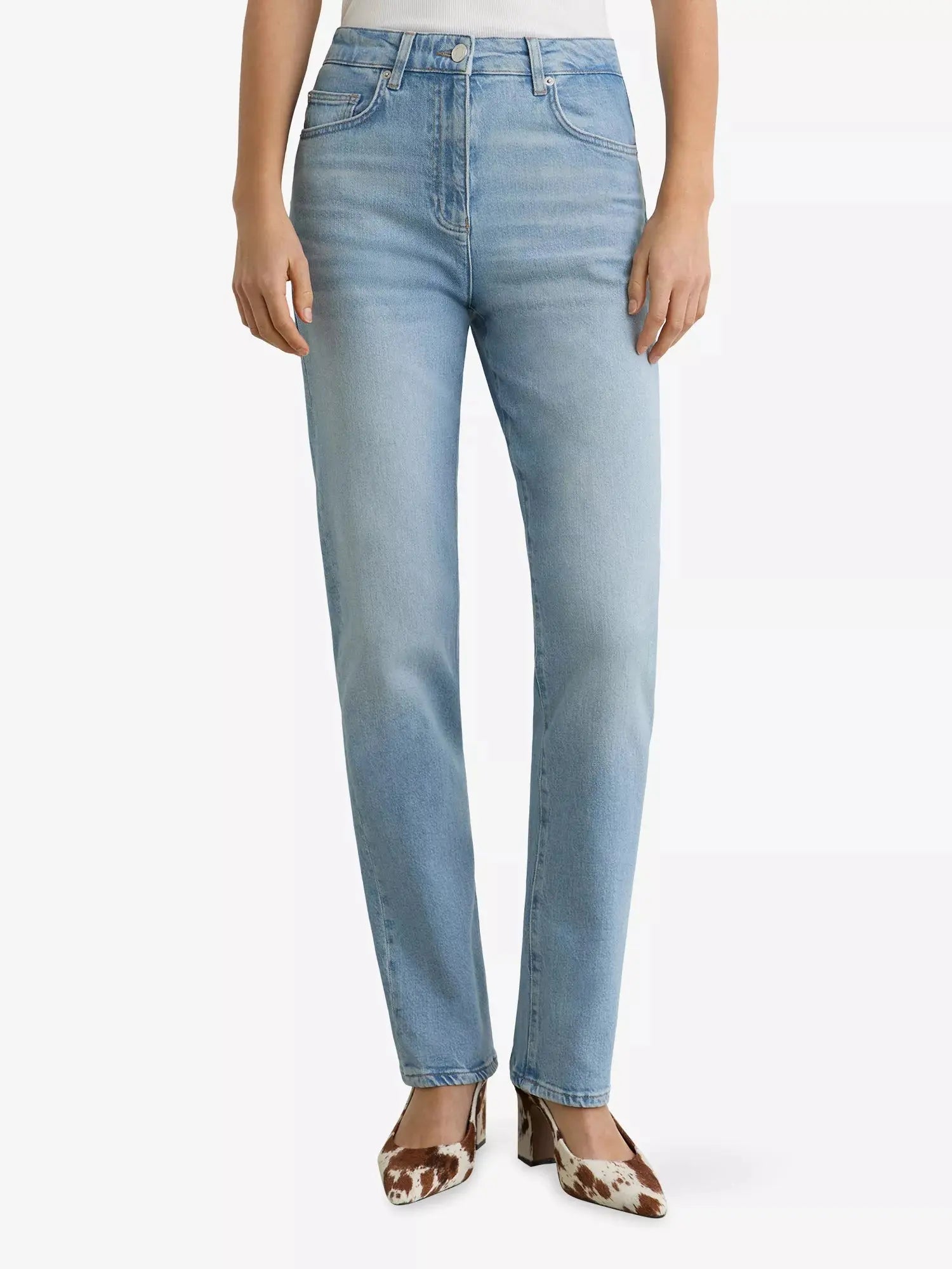 Reiss Women's Aubrey Slim-Fit Denim Jeans Reiss