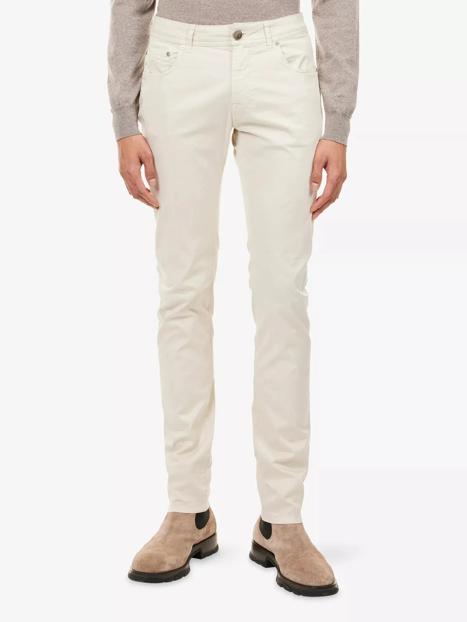 Corneliani Men's Straight-Leg Cotton-Blend Chinos Corneliani
