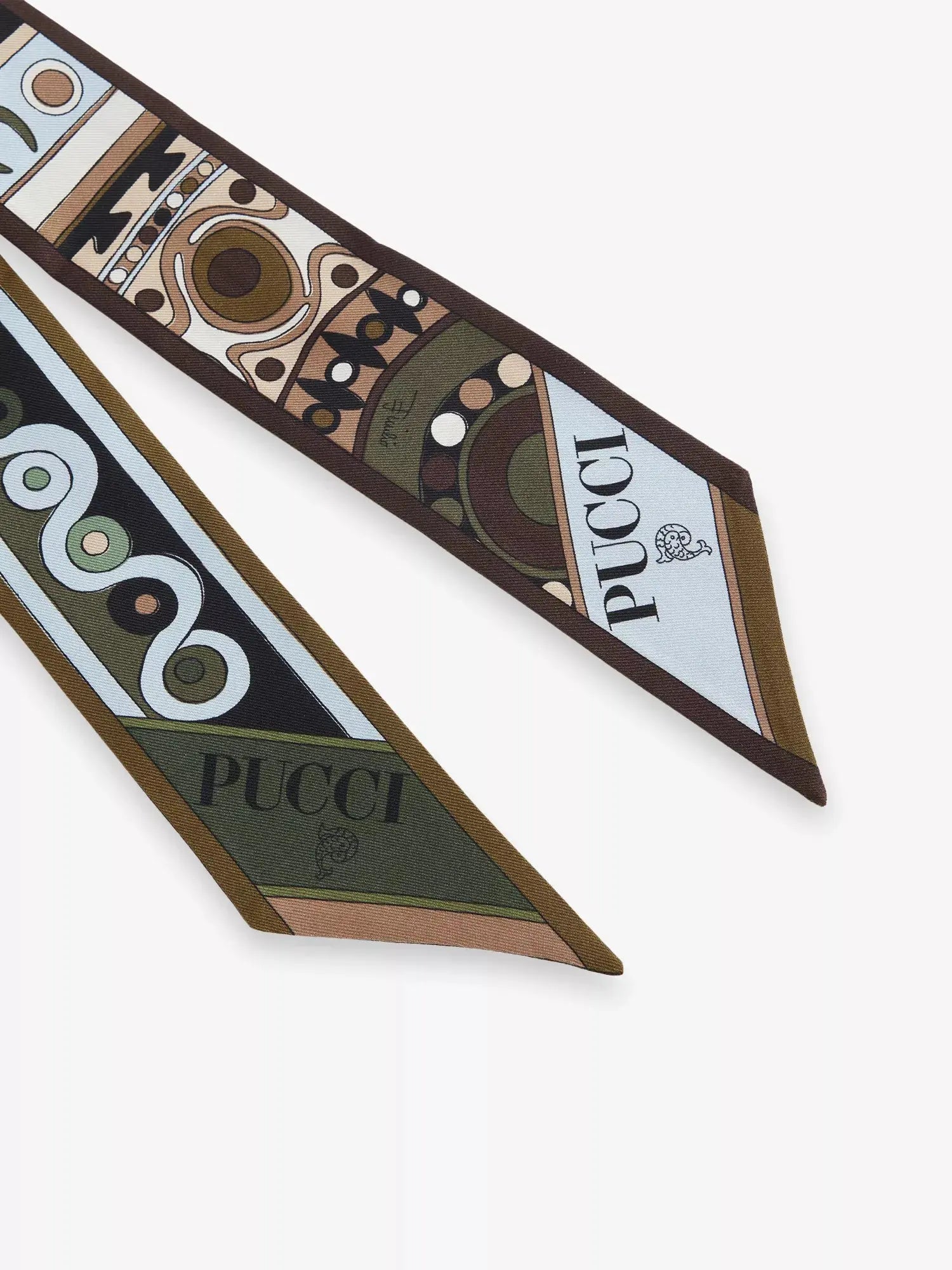 Pucci Women's Branded Abstract-Print Silk Scarf 120cm Pucci