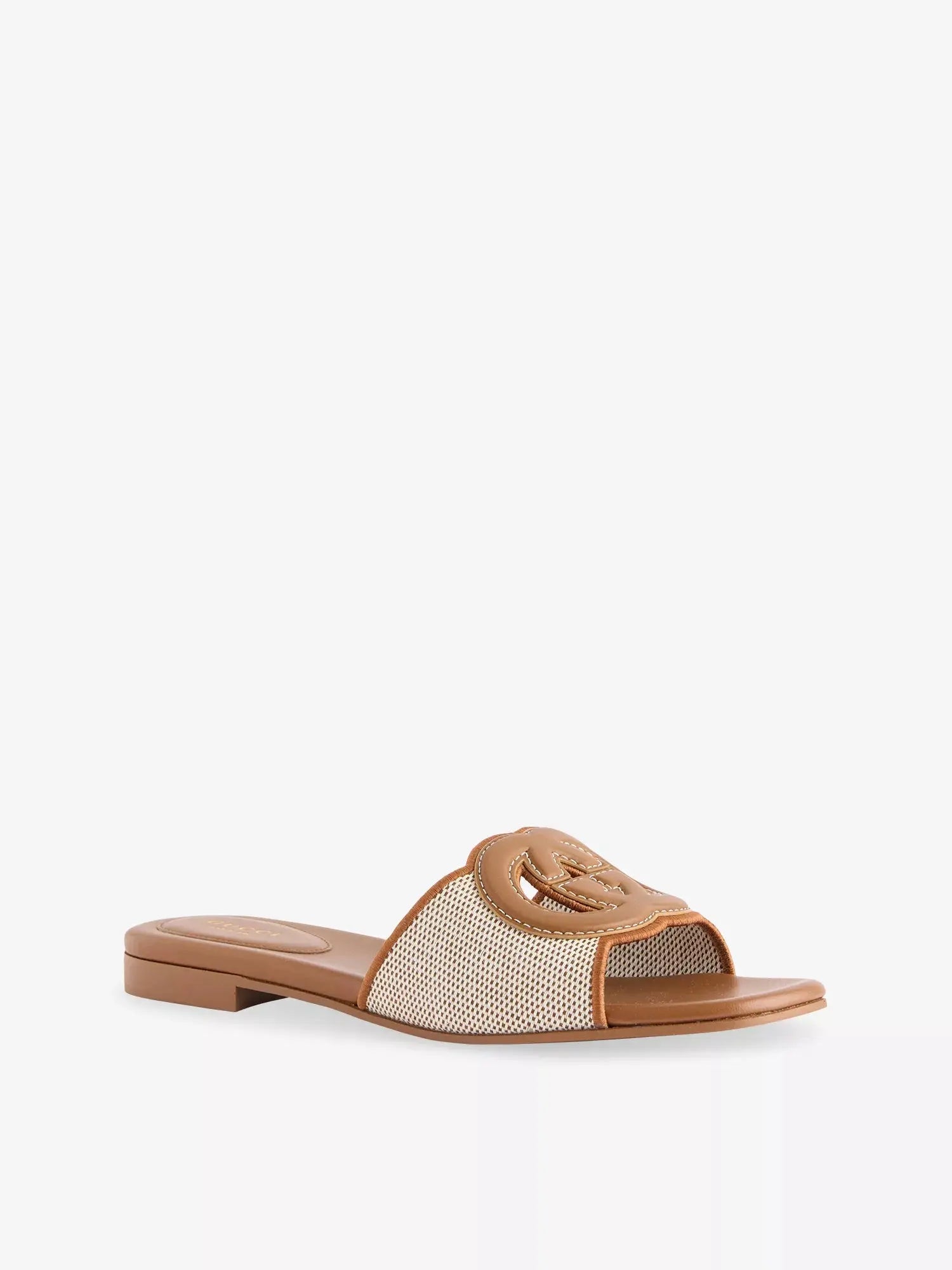 Gucci Women's Blondie Canvas Flat Sandals Gucci