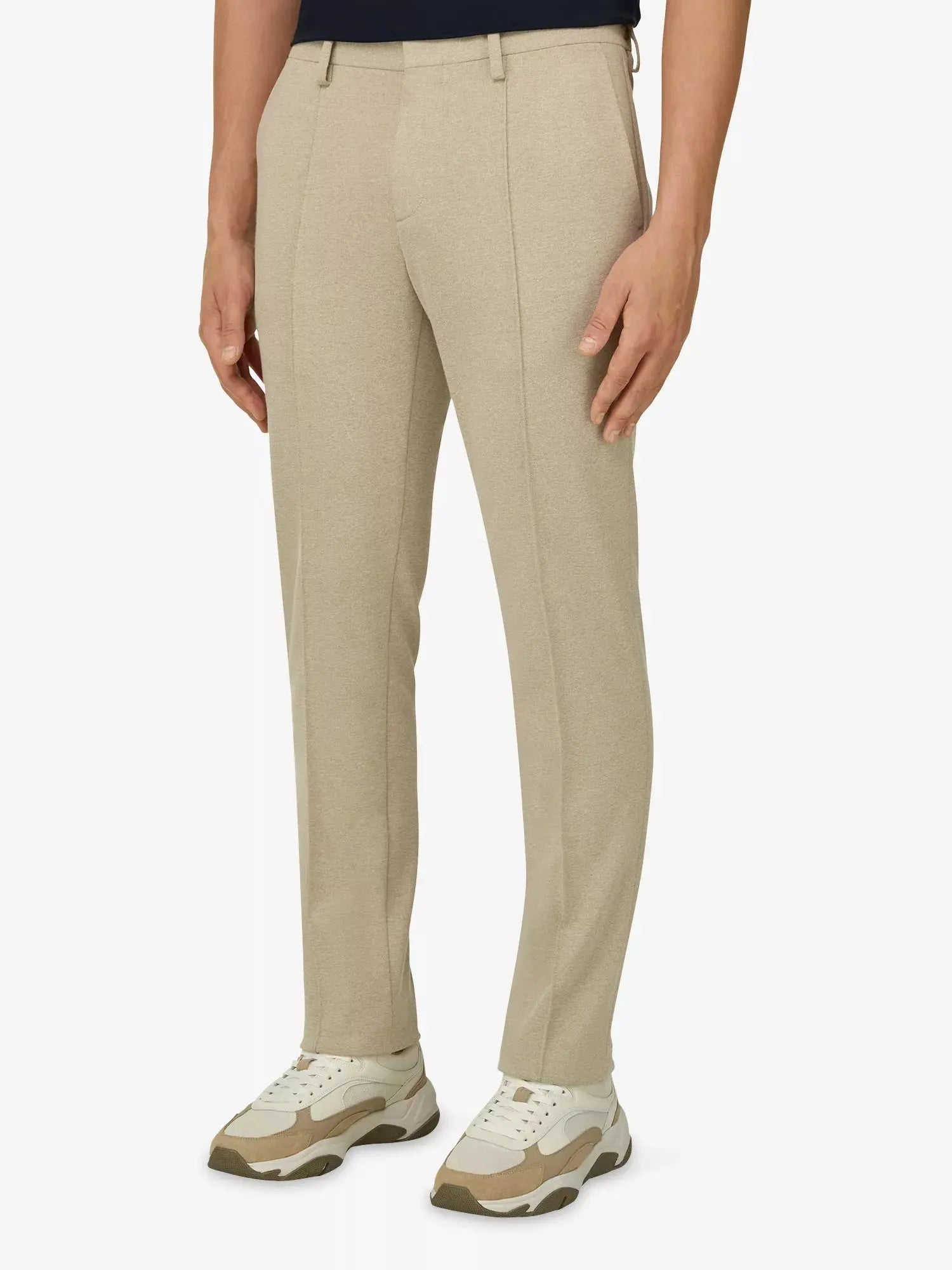 Boggi Milano Men's Jersey Straight-Leg Cotton-Blend Trousers Boggi Milano