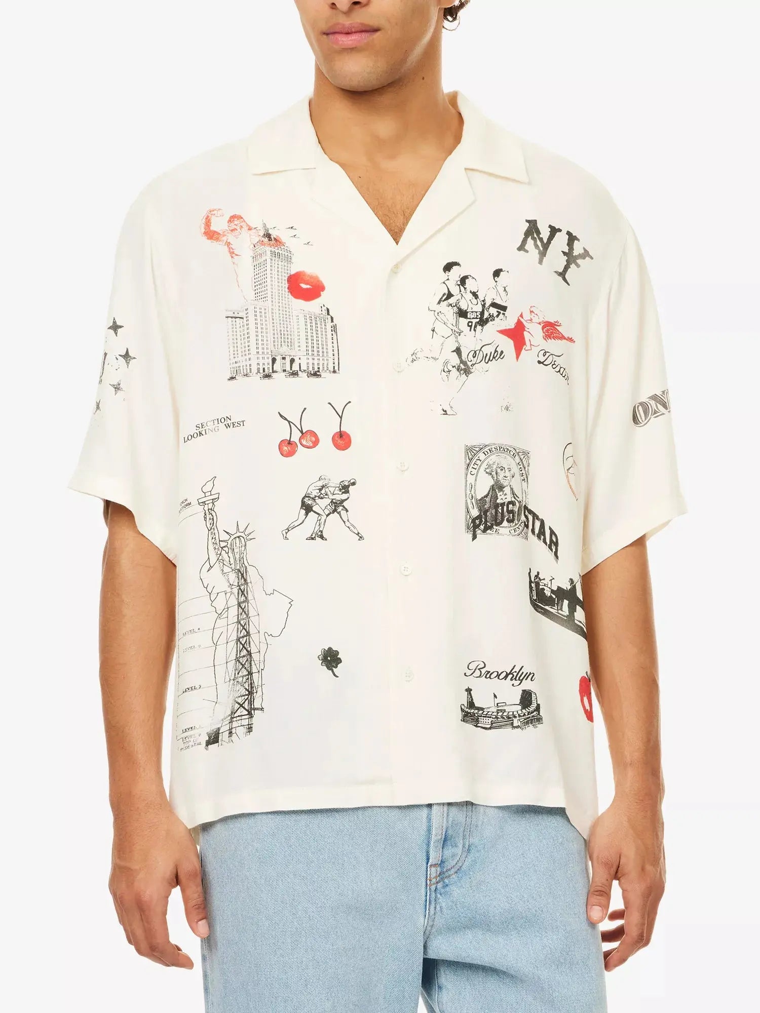 Duke & Dexter Men's Sketch Vintage Short-Sleeves Woven Shirt Duke & Dexter