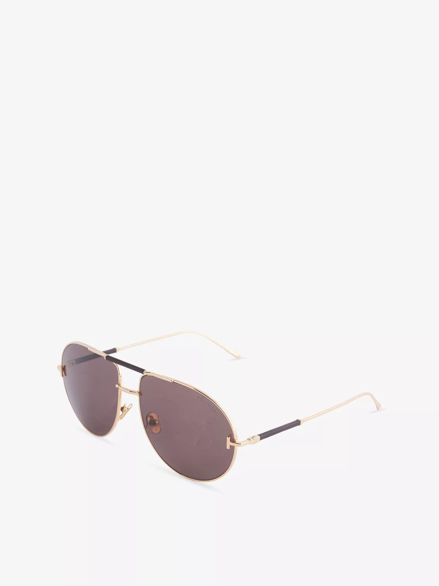 Tom Ford Men's Lou-02 Pilot-Frame Metal Sunglasses Tom Ford