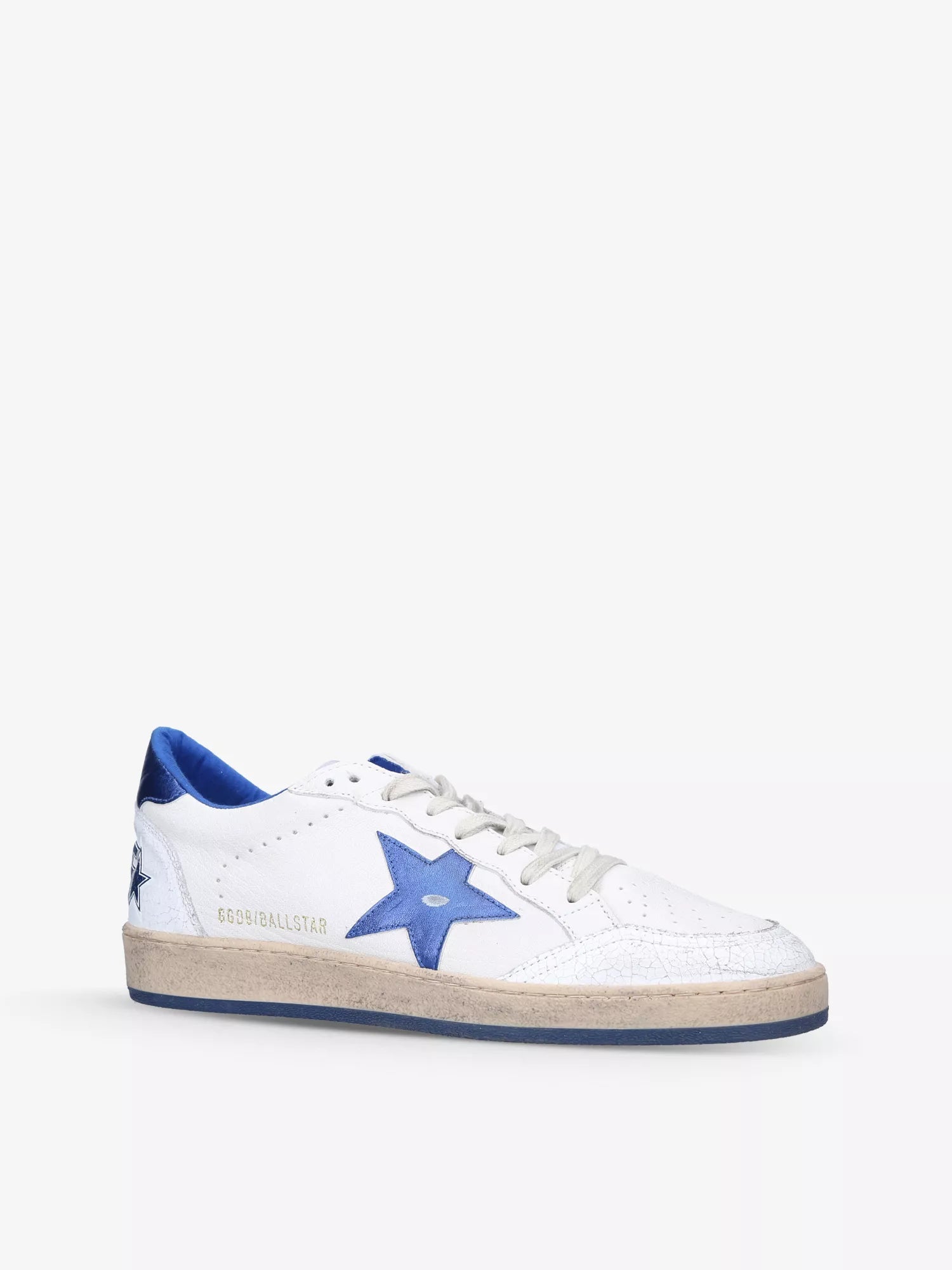 Golden Goose Men's Ball Star Logo-Embroidered Leather Low-Top Trainers Golden Goose