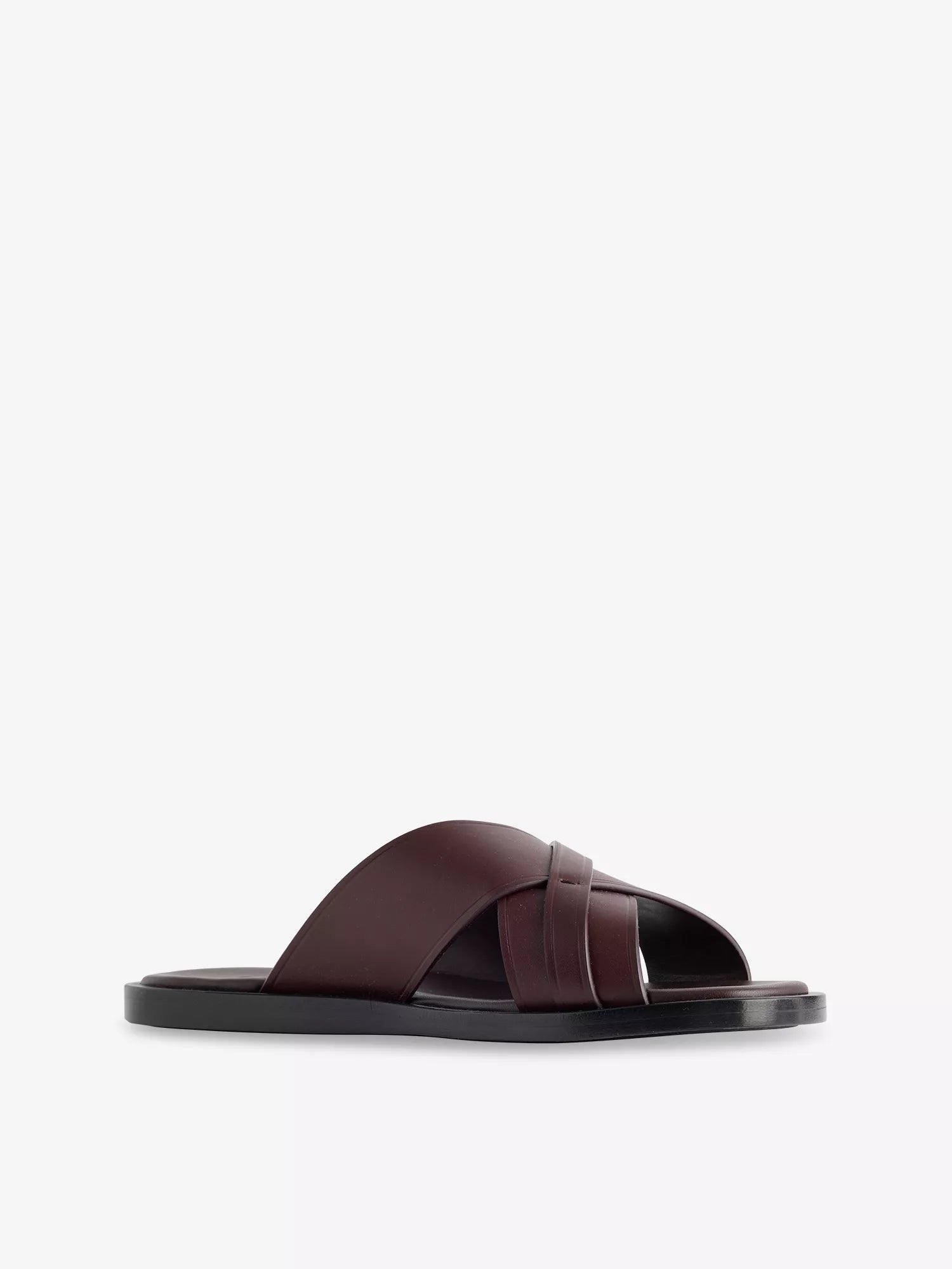 Gucci Men's Interlocking G Leather Sliders Gucci