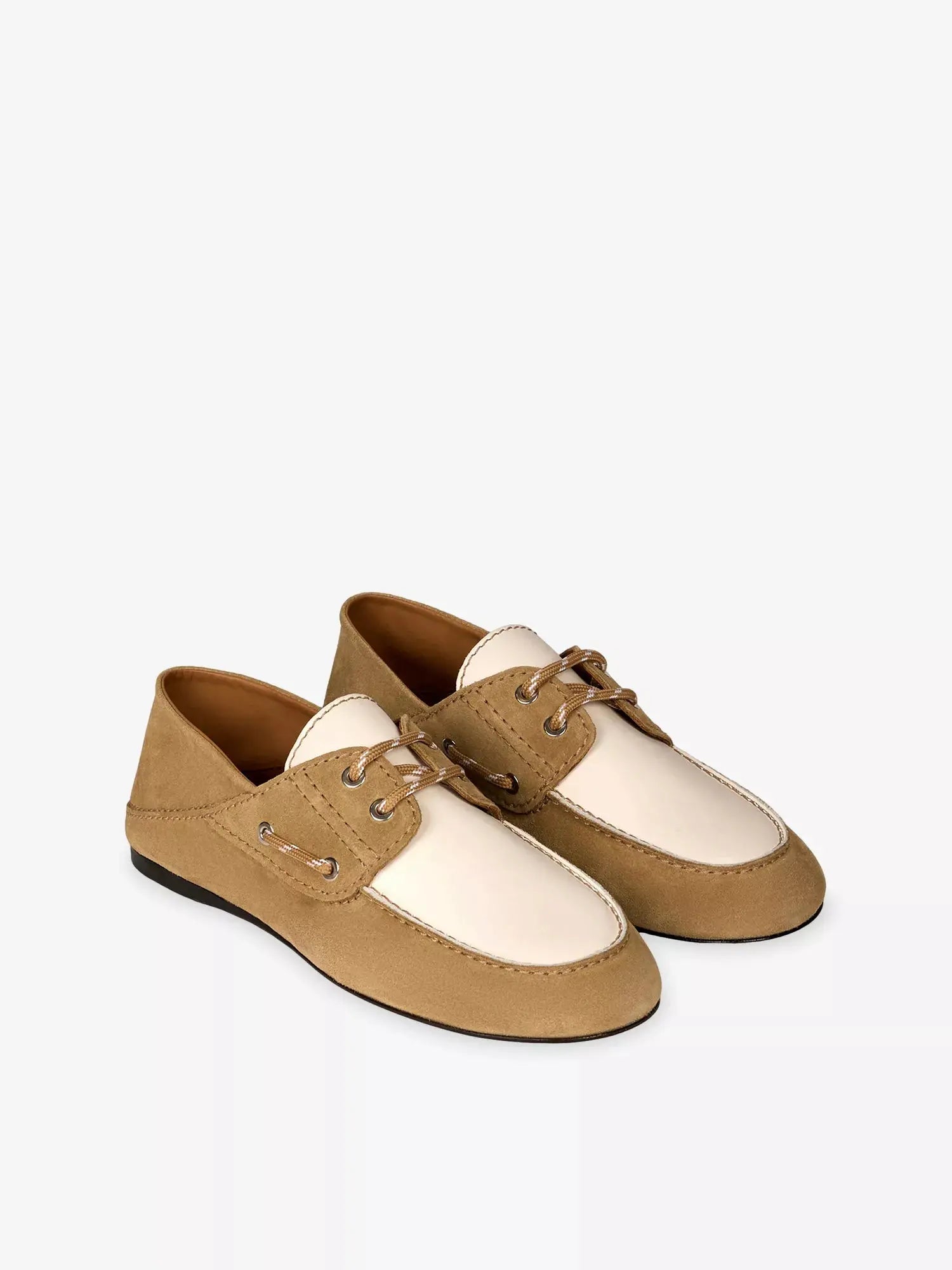 Sandro Women's Lace-Up Suede Boat Shoes Sandro