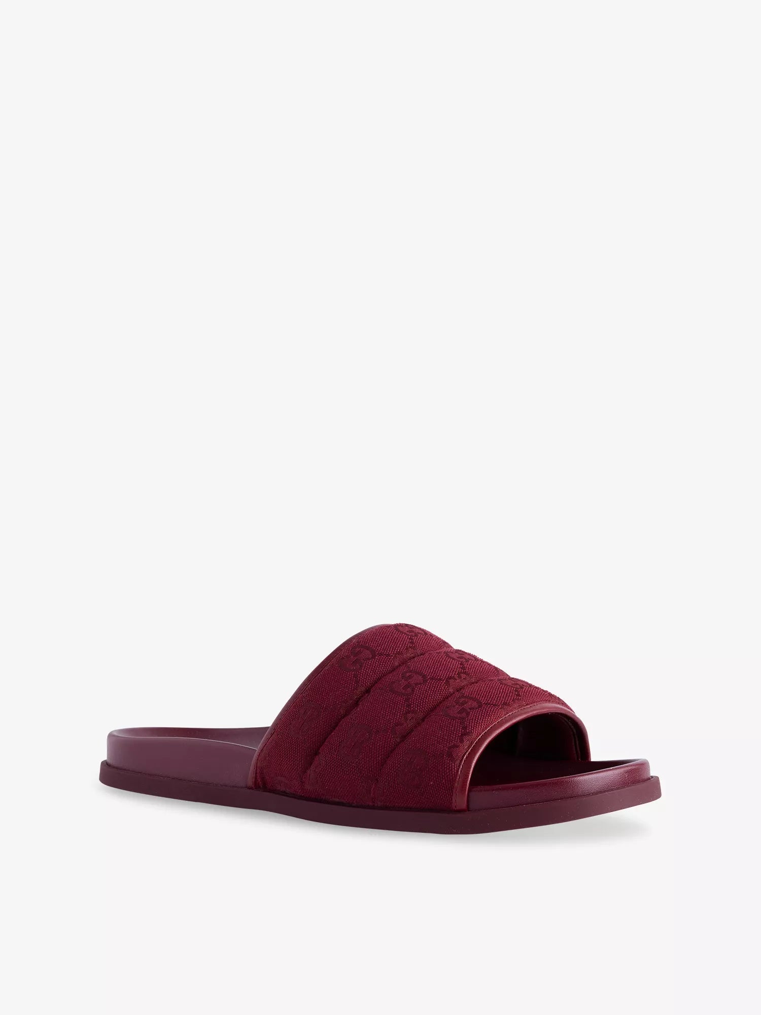Gucci Men's Monogram Canvas Slides Gucci