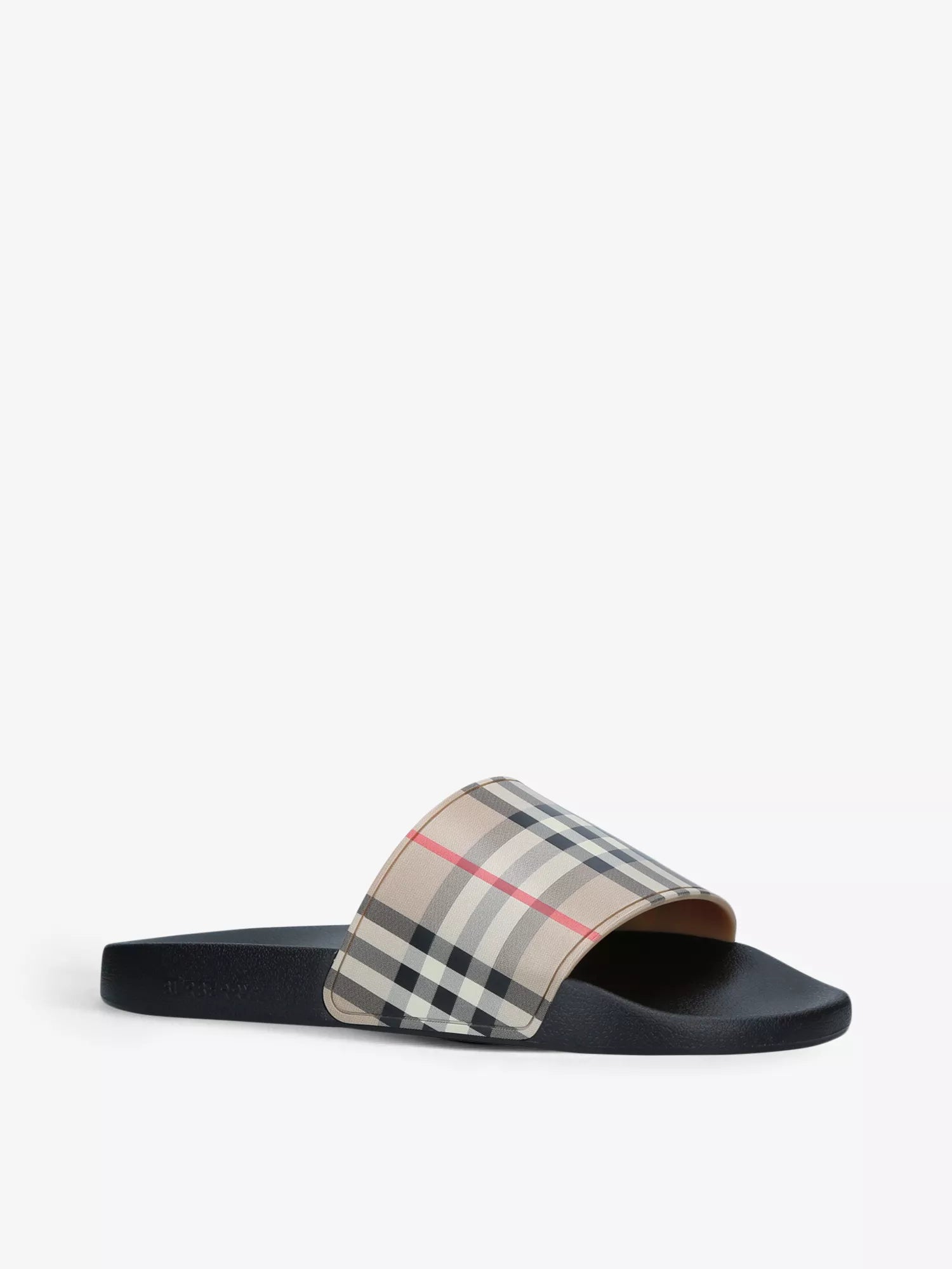 Burberry Men's Furley checked sliders Burberry