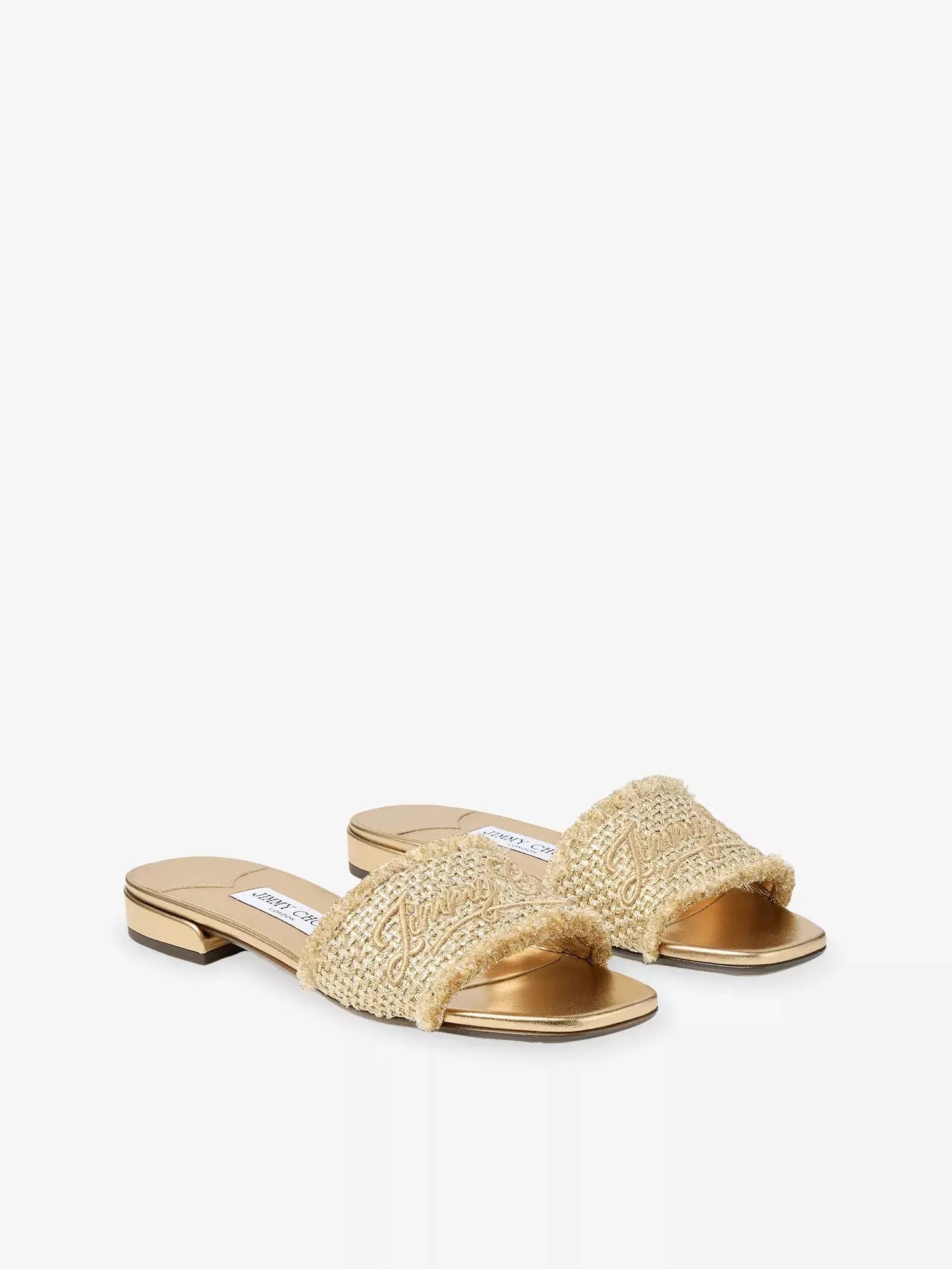 Jimmy Choo Women's Joa Frayed Woven Sandals Jimmy Choo