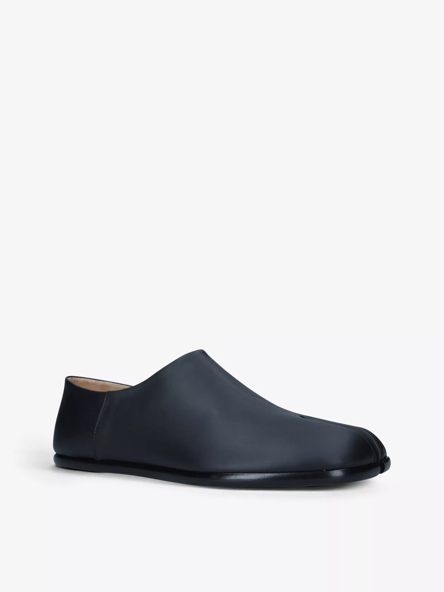 Maison Margiela Men's Tabi split-toe satin flat shoes Maison Margiela