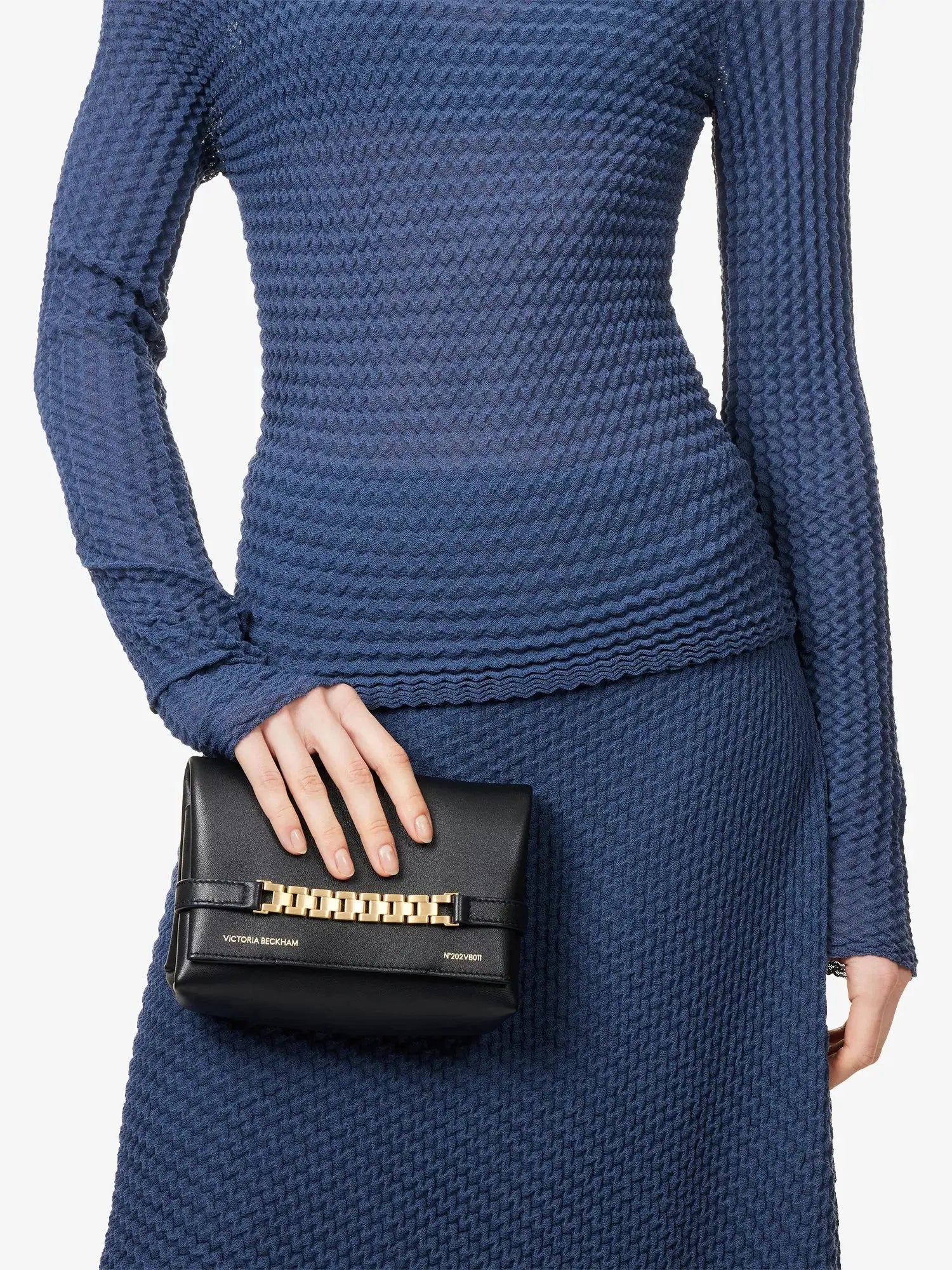Victoria Beckham Women's Chain Mini Pouch Leather Bag Victoria Beckham