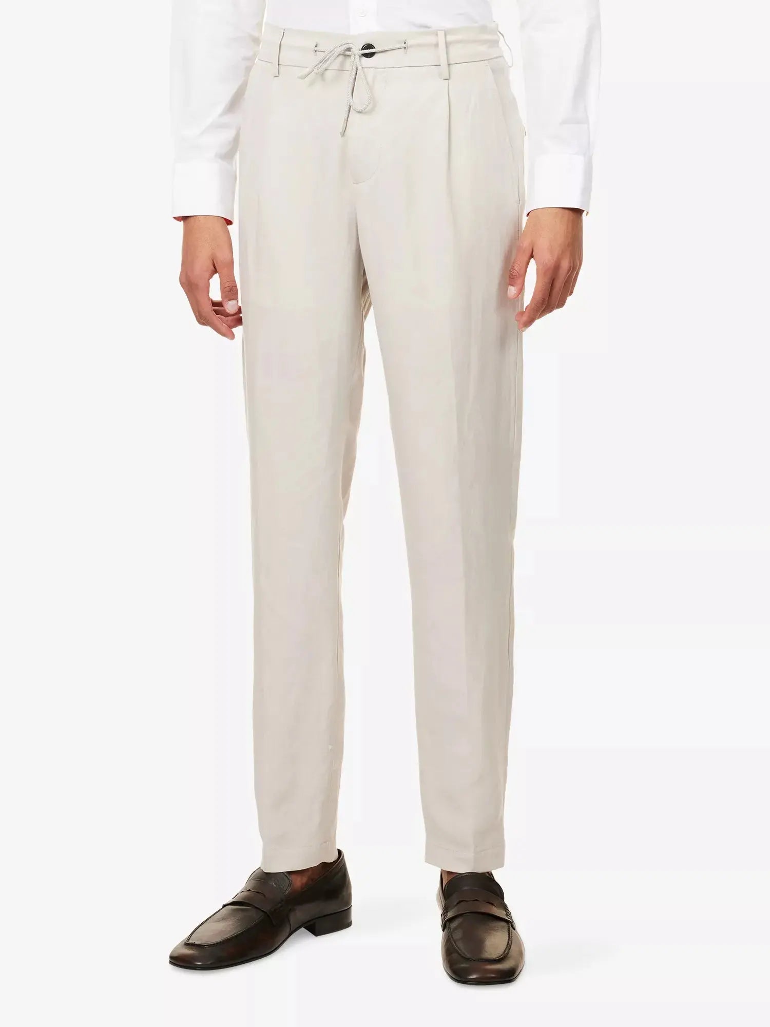 Eleventy Men's Slim-Leg Jogger Linen-Blend Trousers Eleventy