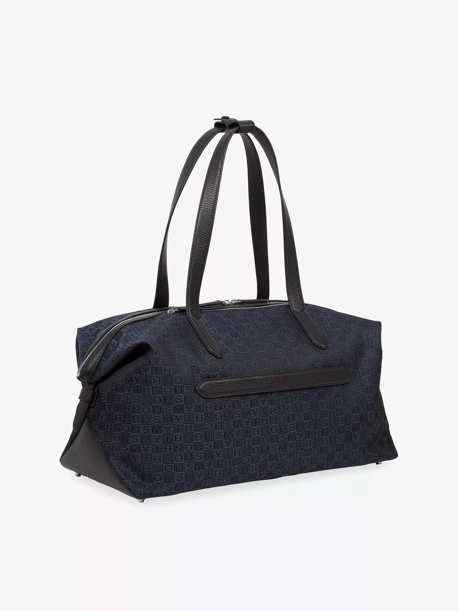 Smythson Men's Monogram-Stamp Small Canvas Travel Bag Smythson