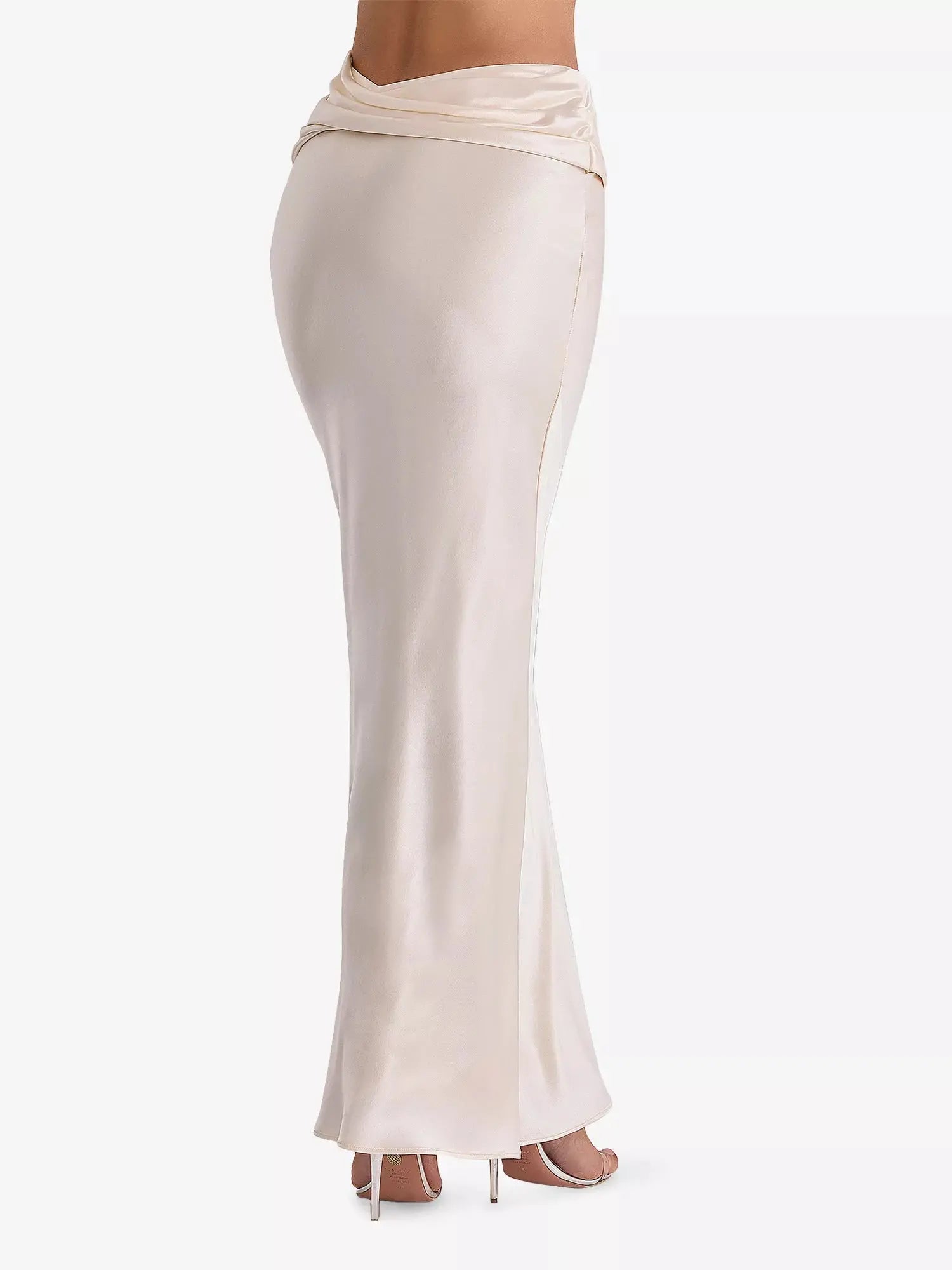 House of CB Women's Beau Draped Satin Maxi Skirt House of CB