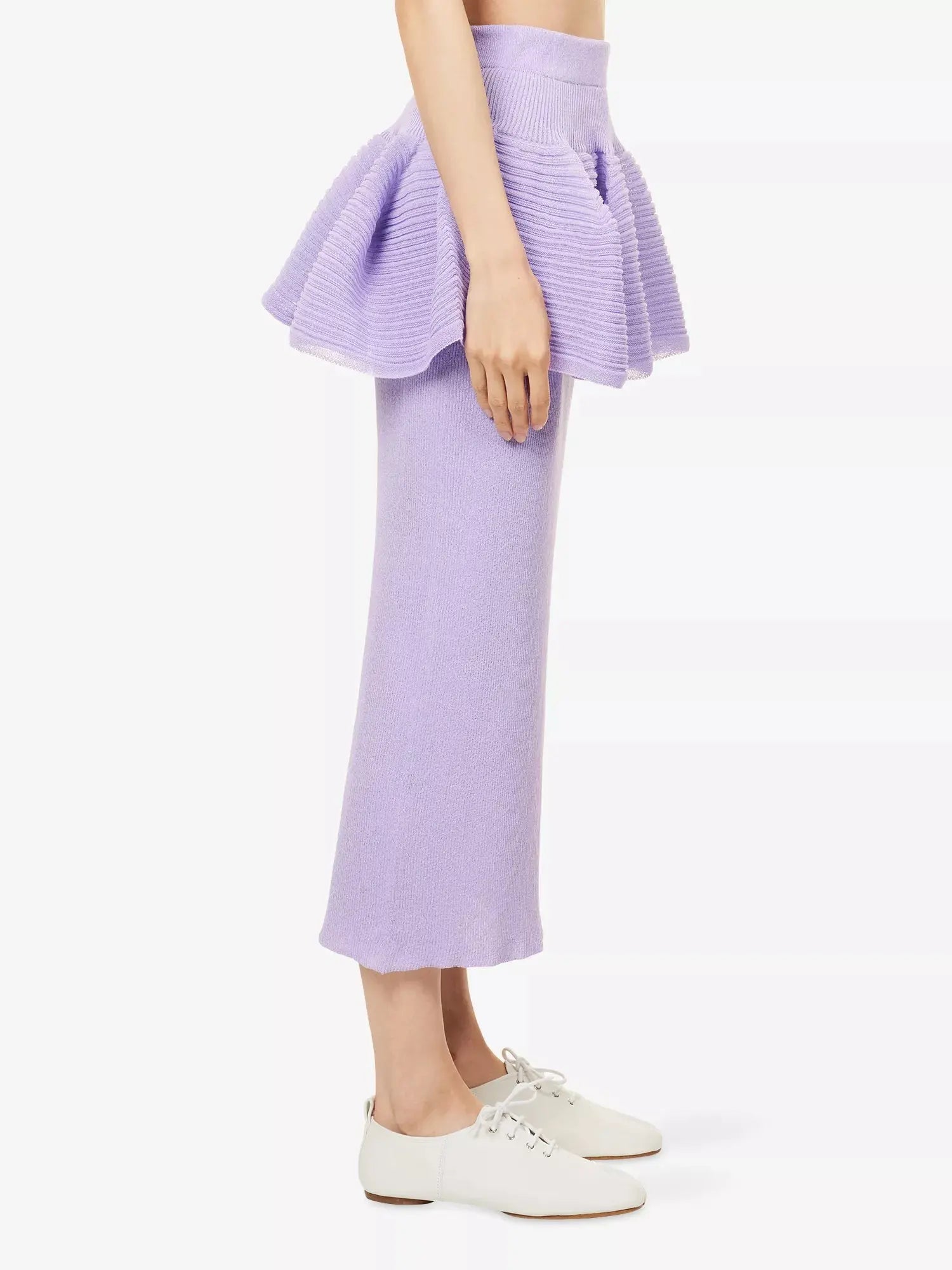 CFCL Women's Pot Layered Knitted Midi Skirt CFCL