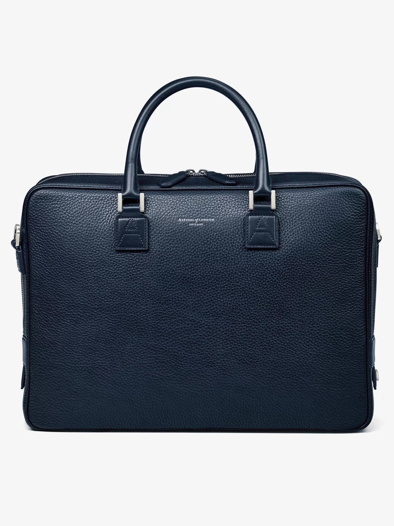 Aspinal of London Men's Mount Street logo-embellished leather laptop bag Aspinal of London