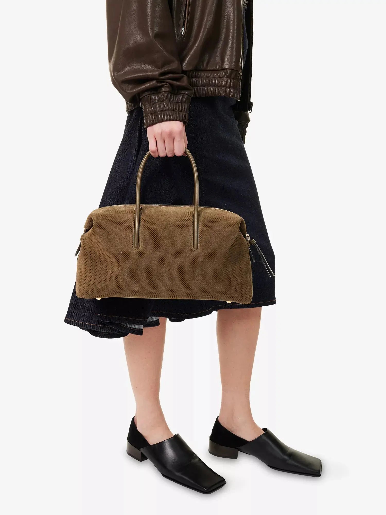 DeMellier Women's The Midi Stockholm Suede Shoulder Bag DeMellier
