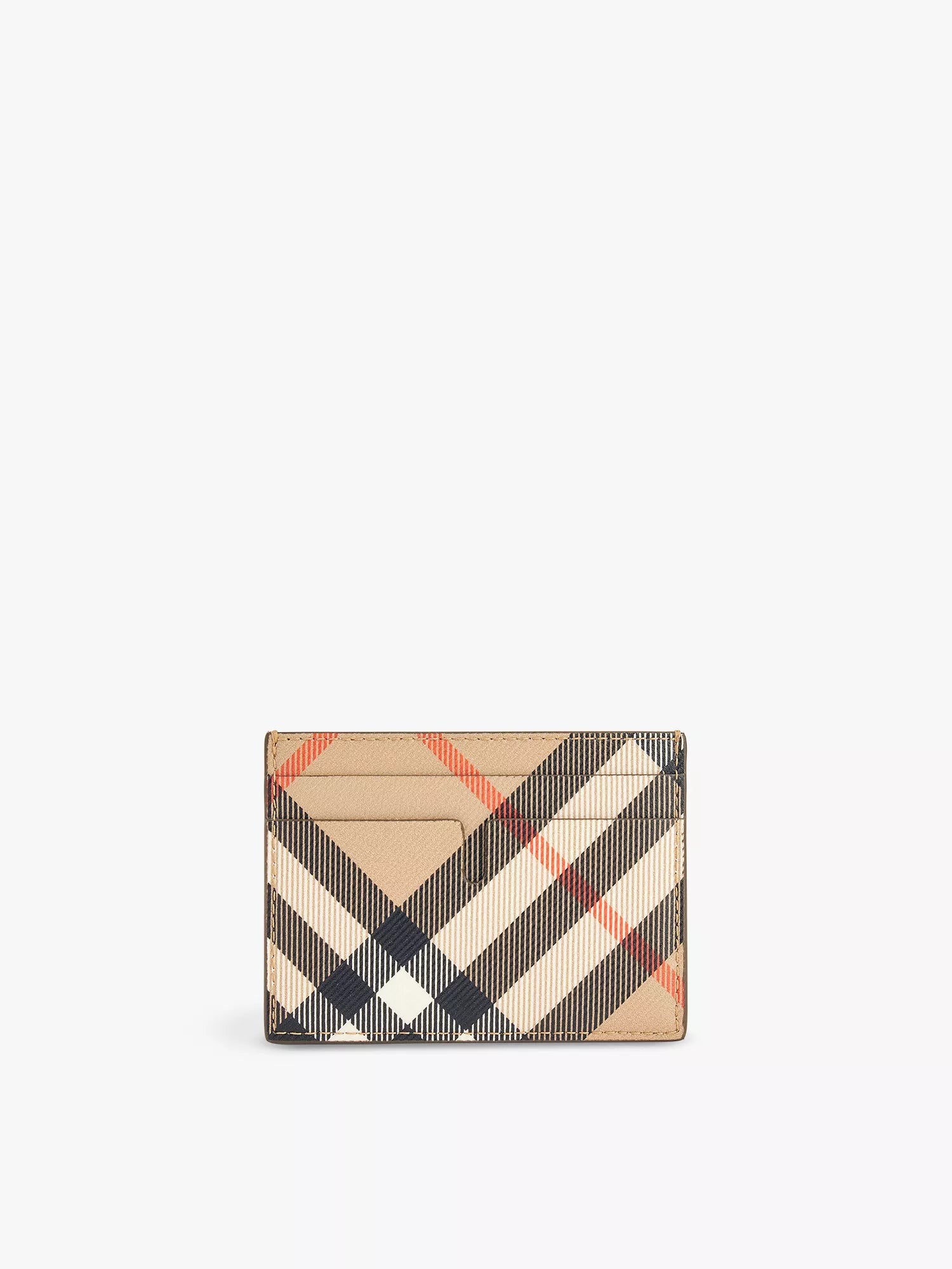 Burberry Men's Sandon check-print coated-canvas card holder Burberry