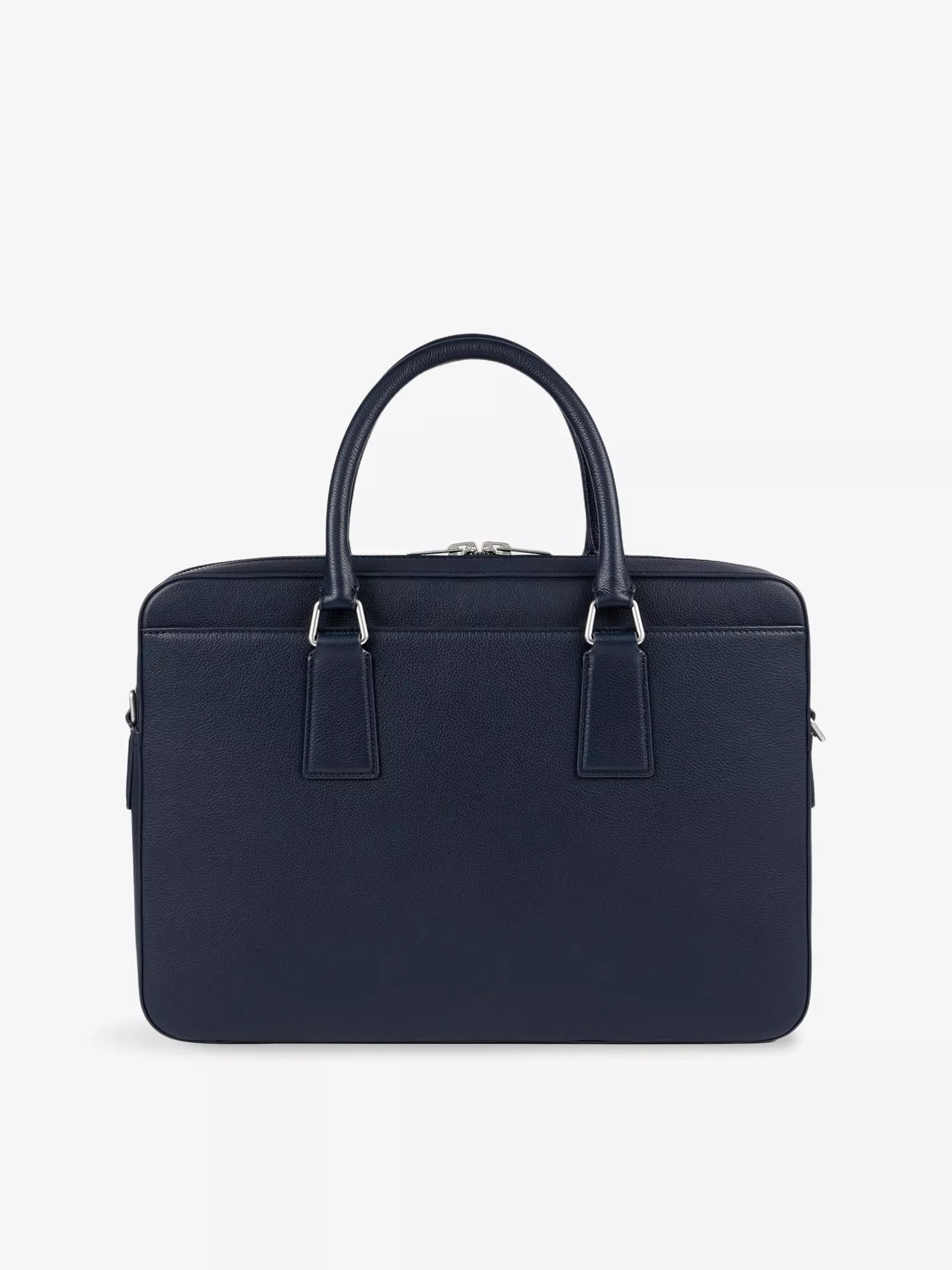 Sandro Men's Grained Large Leather Briefcase Sandro