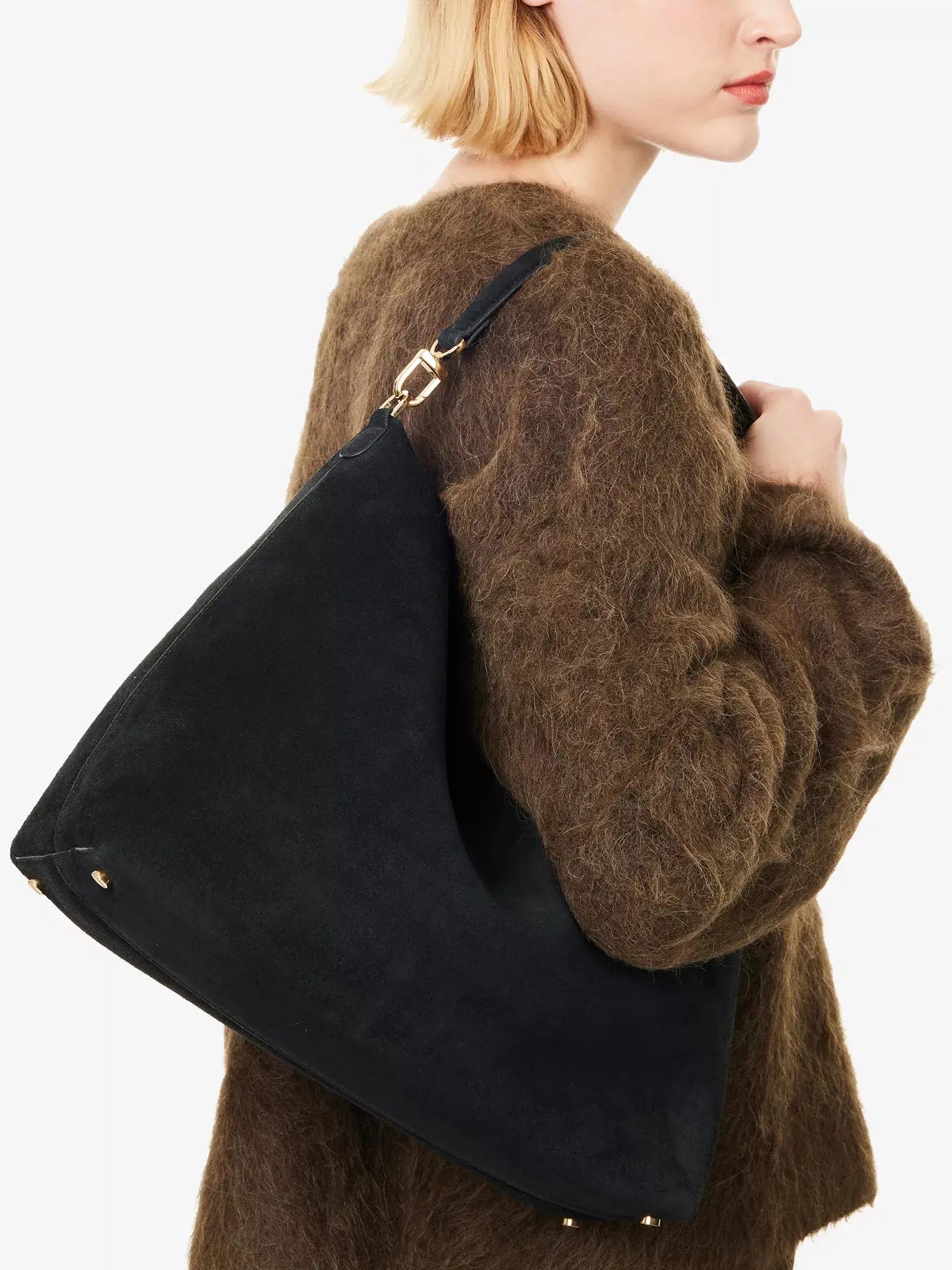 Toteme Women's Bevel Medium Suede Tote Bag Toteme