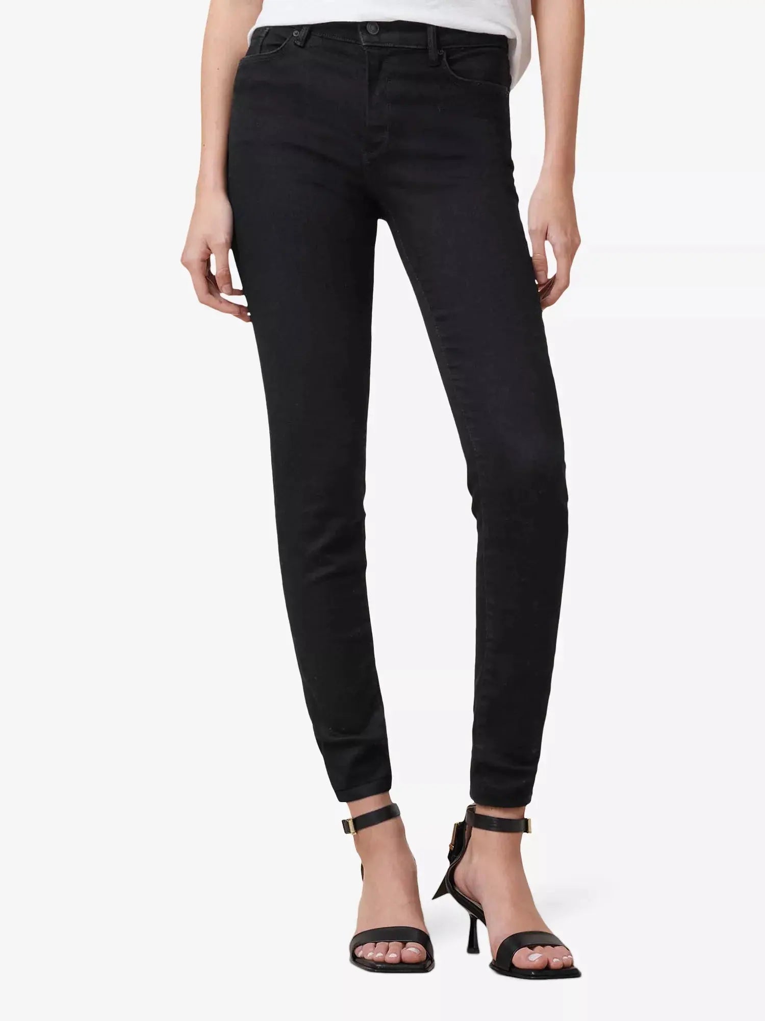 AllSaints Women's Miller Sizeme Skinny-Leg High-Rise Cotton-Blend Stretch-Denim Jeans Allsaints