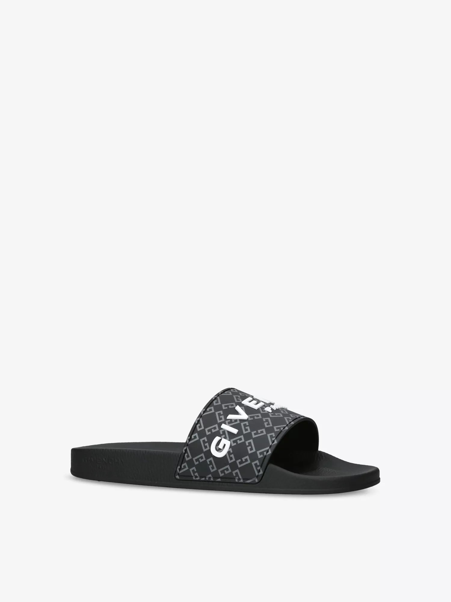 Givenchy Men's Monogram-pattern rubber slides Givenchy