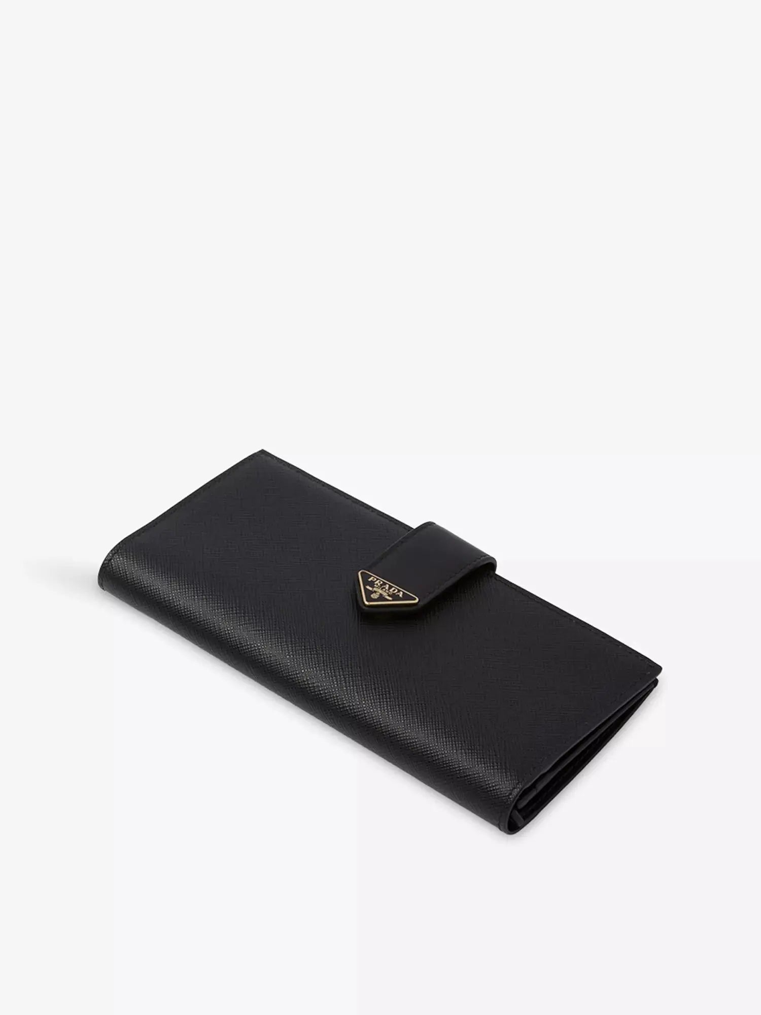 Prada Women's Large Saffiano and Smooth Leather Wallet Prada