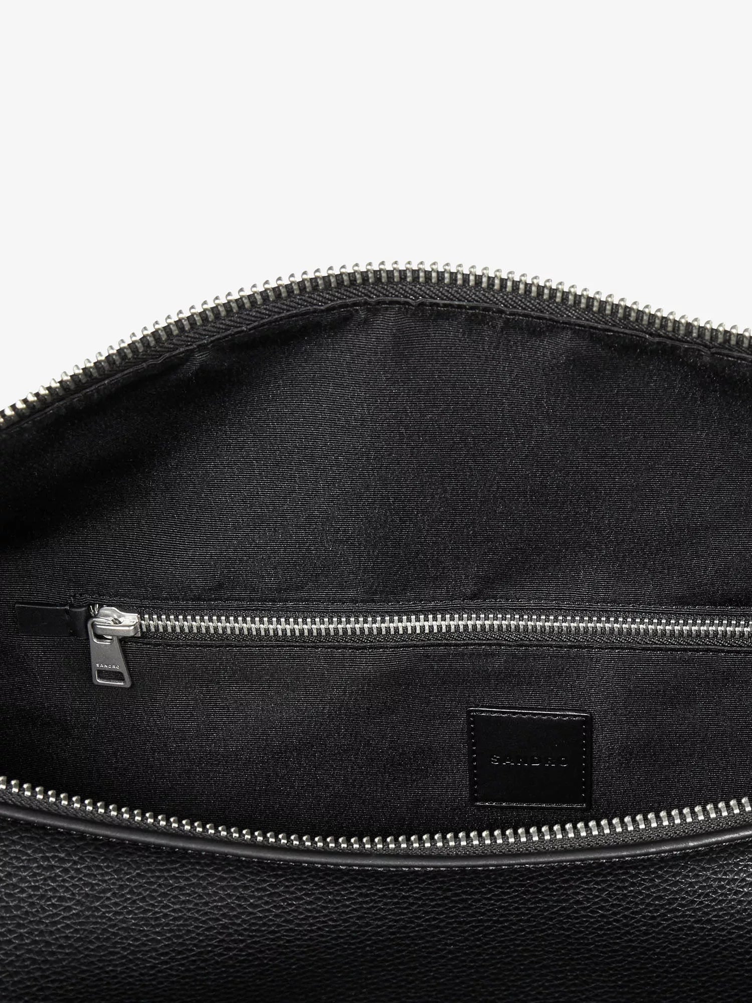 Sandro Men's Logo-embossed coated canvas weekender bag Sandro