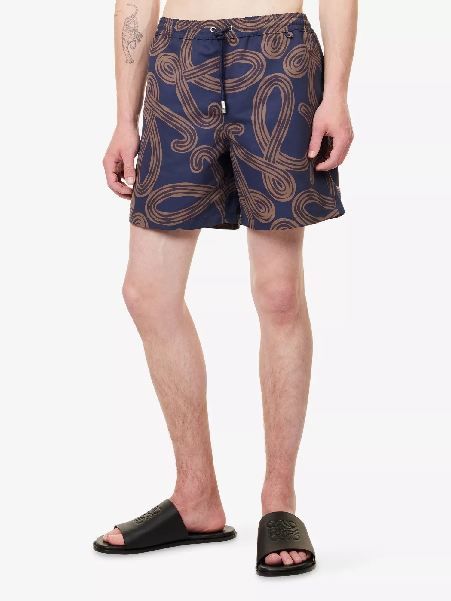 Loewe Men's Loewe x Paula's Ibiza Anagram-Print Swim Shorts Loewe