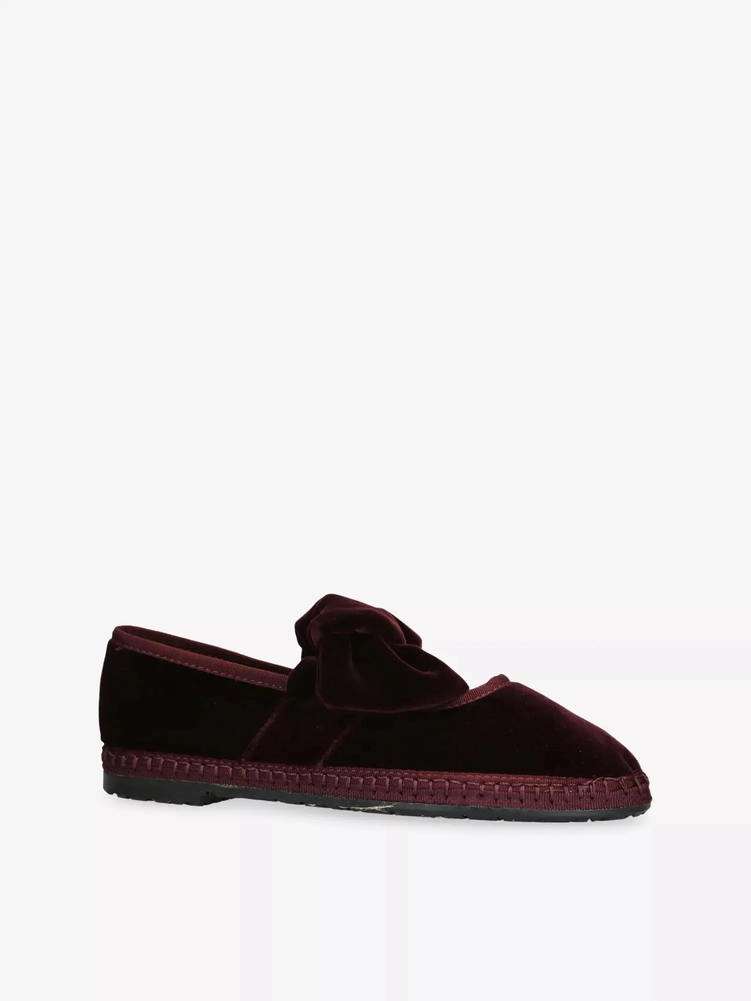 Flabelus Women's Lyra Wine Velvet Slippers Flabelus