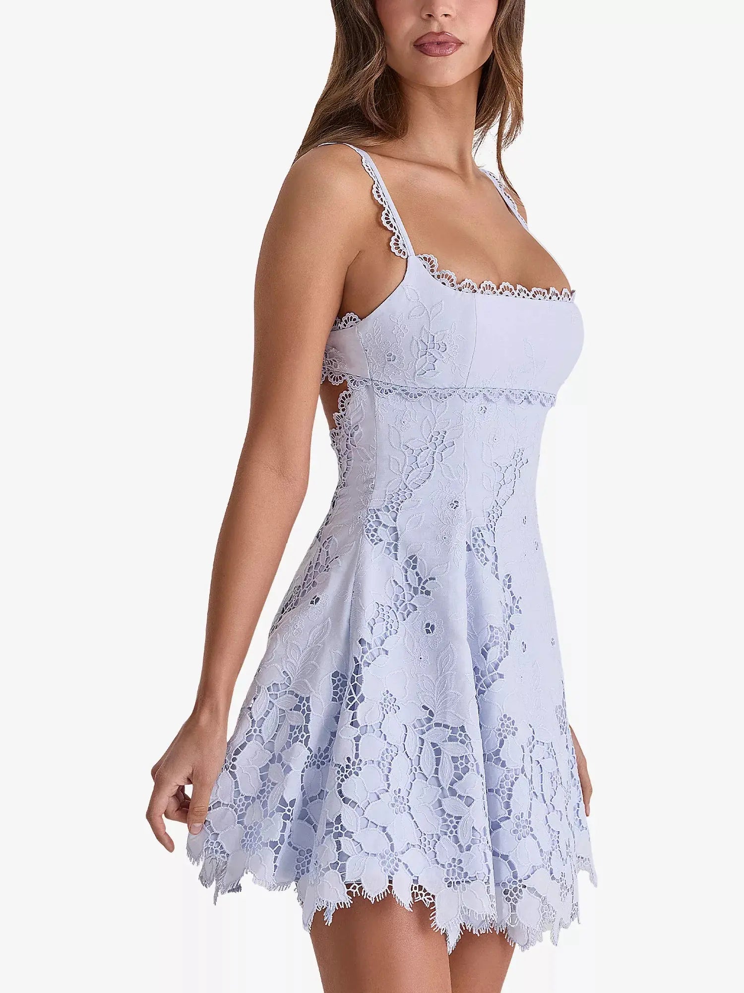 House of CB Women's Isla Floral-Pattern Woven Mini Dress House of CB