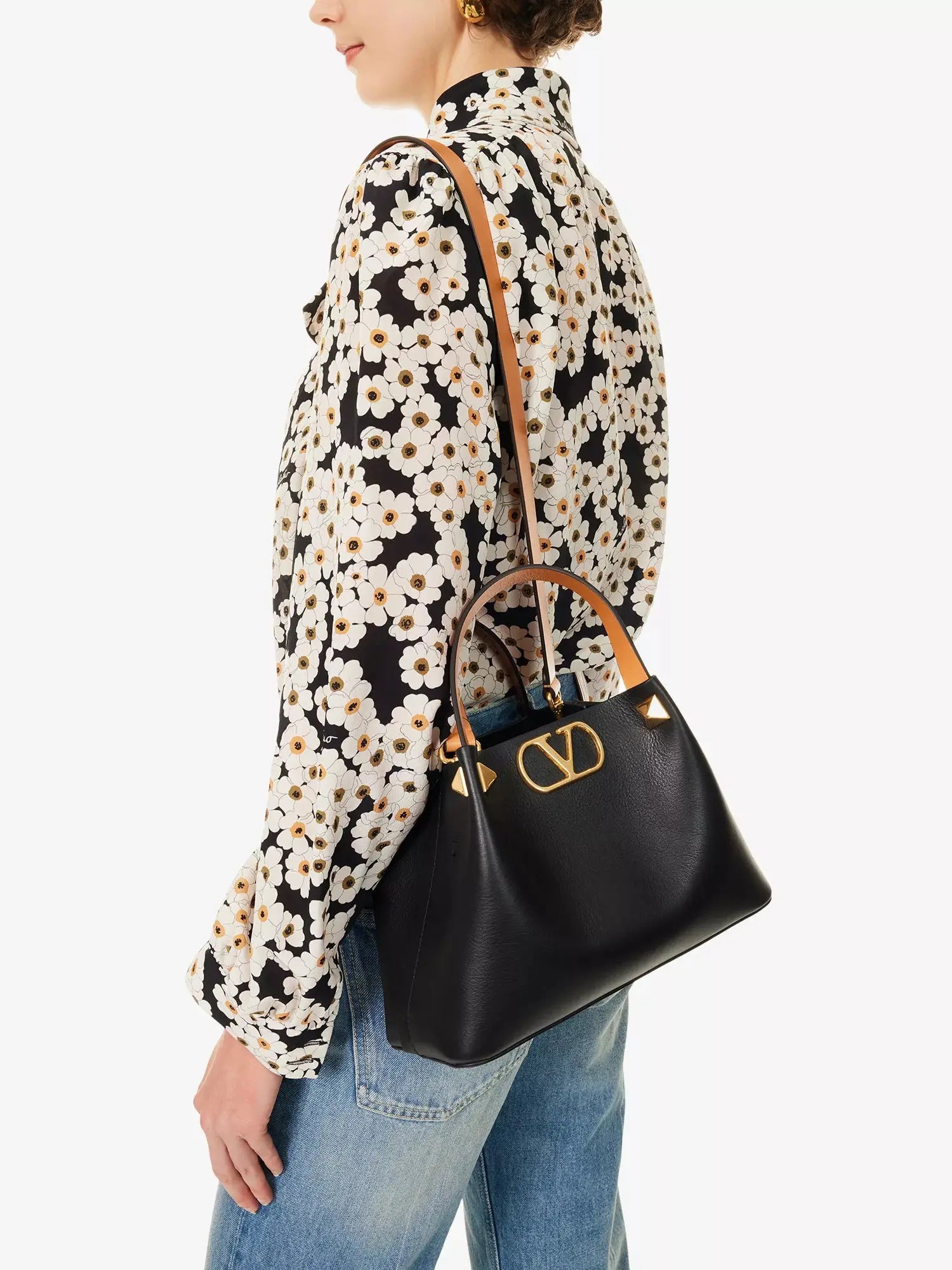 Valentino Garavani Women's VLogo Small Leather Tote Bag Valentino Garavani