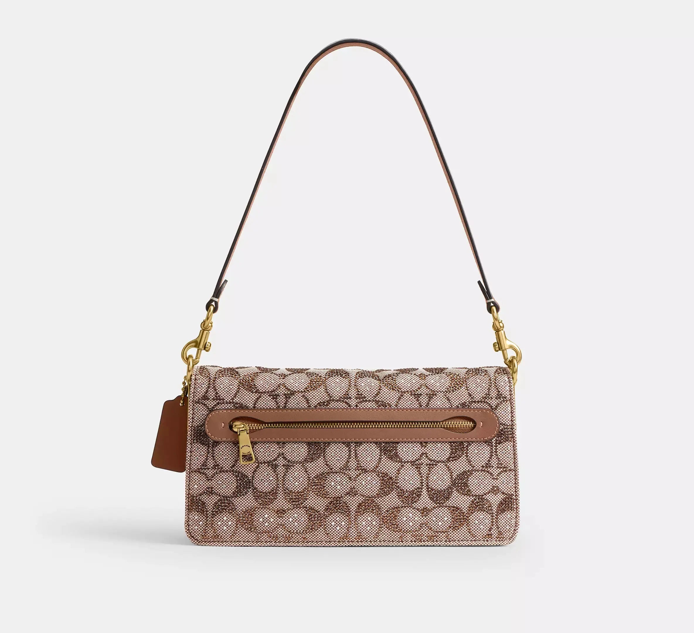 Coach Women's Tabby Shoulder Bag 26 In Crystal Signature Jacquard Coach