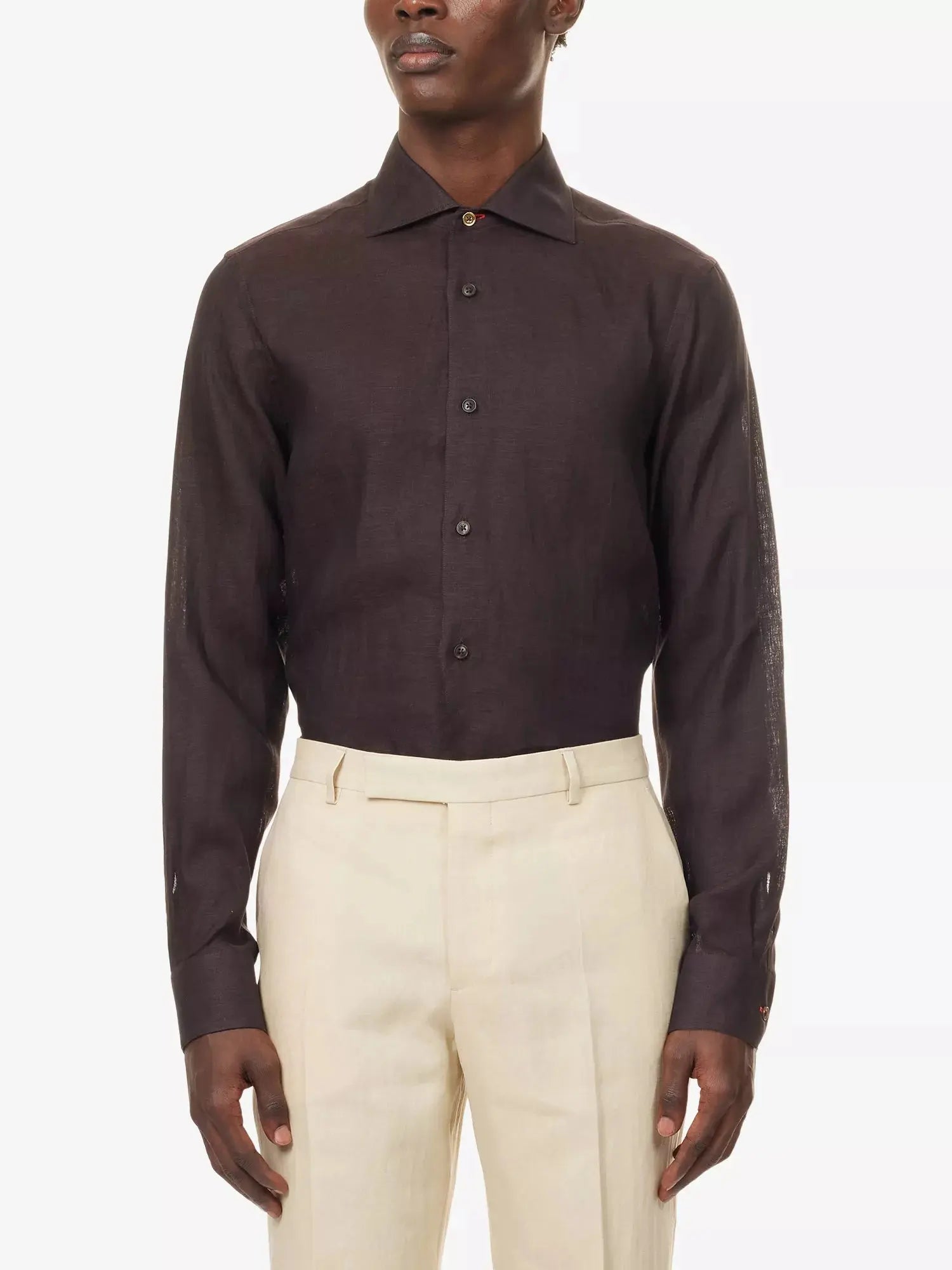 Paul Smith Men's Long-Sleeve Linen Shirt Paul Smith