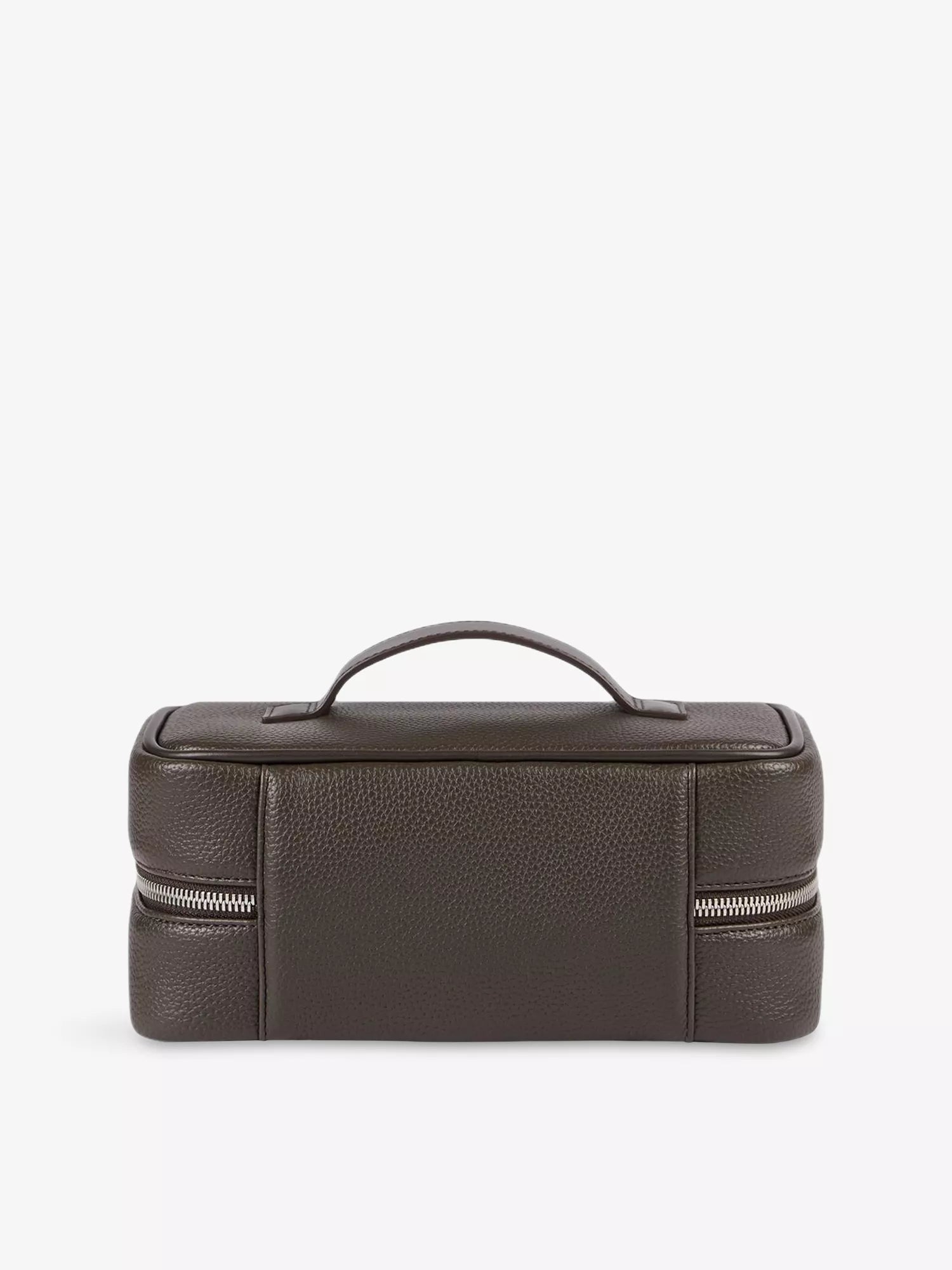 Sandro Men's Top handle grained faux-leather wash bag Sandro