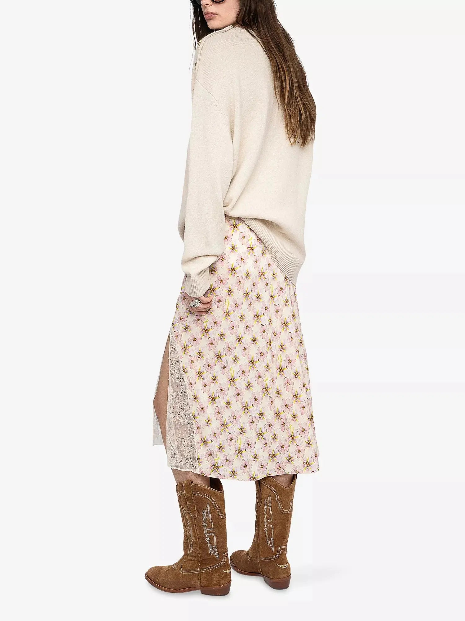 Zadig & Voltaire Women's Jayla Floral-Print Woven Maxi Skirt Zadig & Voltaire