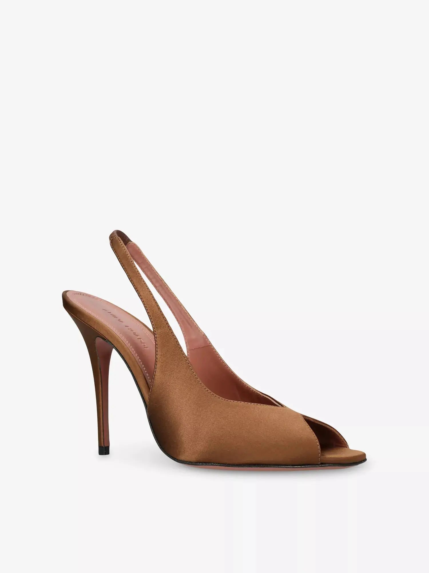 Amina Muaddi Women's Kristina 105 Slingback Satin Heels Amina Muaddi