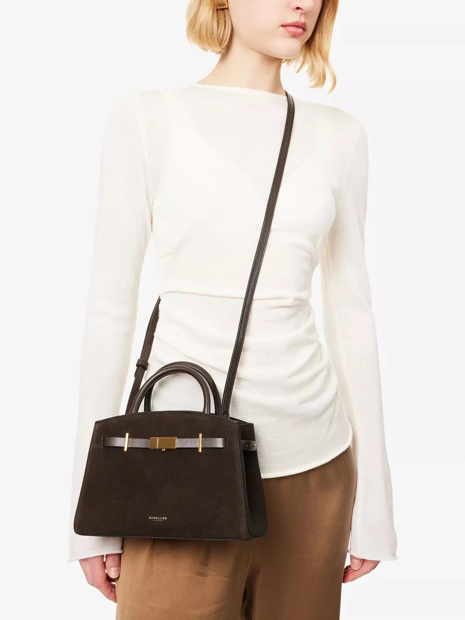 DeMellier Women's The Small Hudson Suede Tote Bag DeMellier