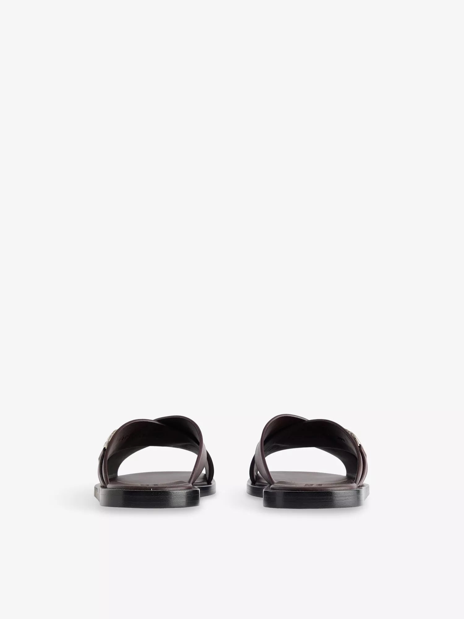Gucci Men's Interlocking G Leather Sliders Gucci