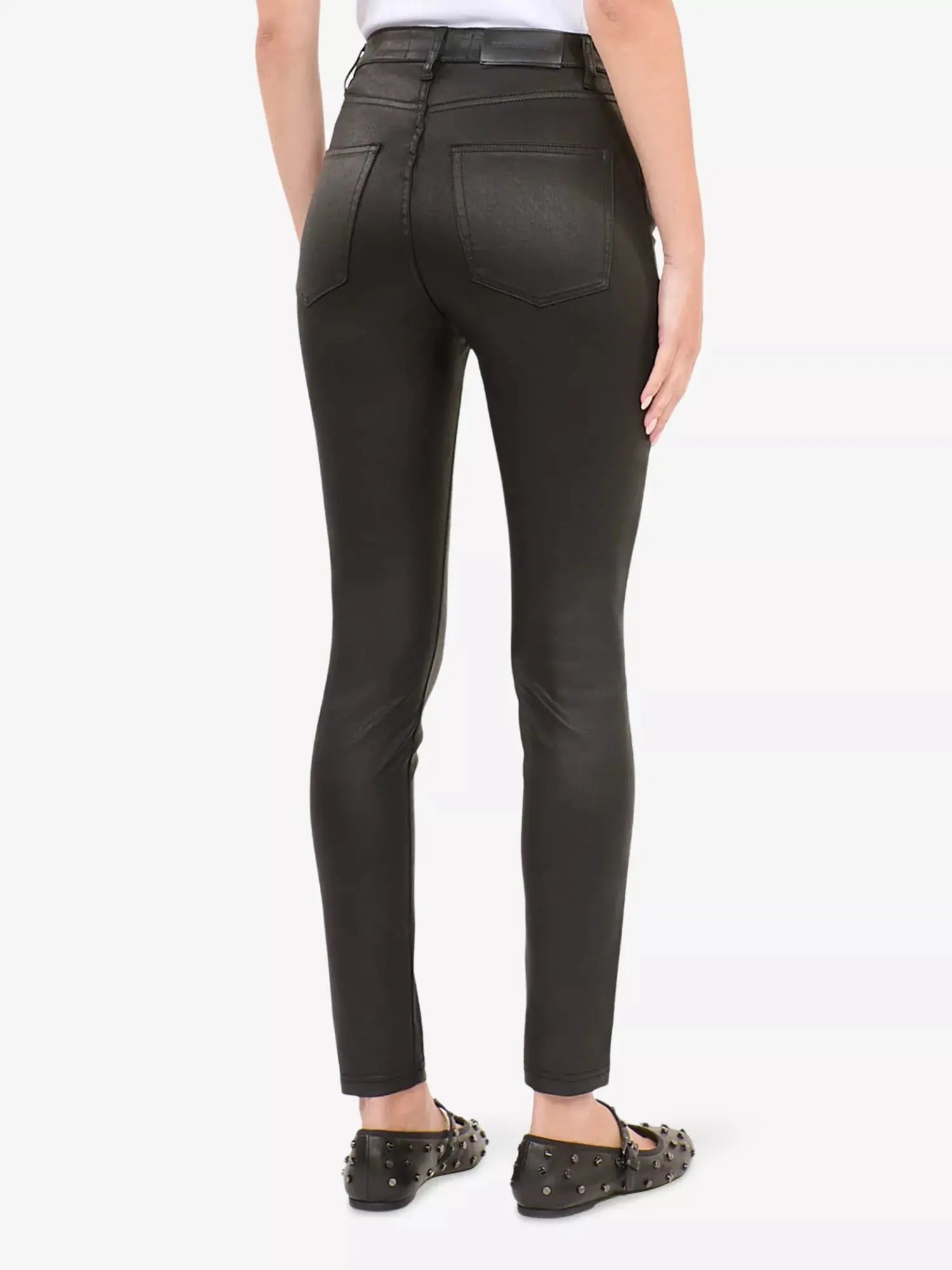 The Kooples Women's Skinny-leg high-rise faux-leather trousers The Kooples