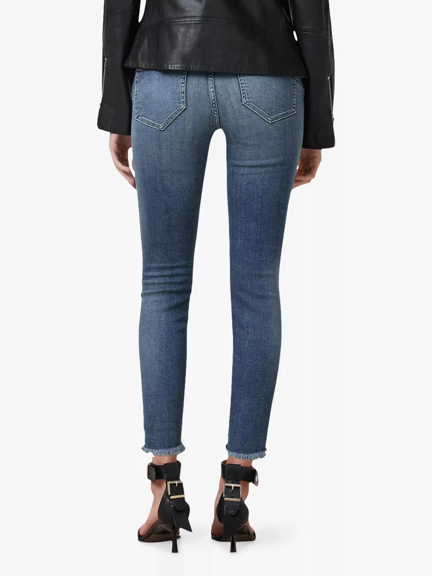 AllSaints Women's Miller Pushup Skinny-Leg High-Rise Cotton-Blend Stretch-Denim Jeans Allsaints