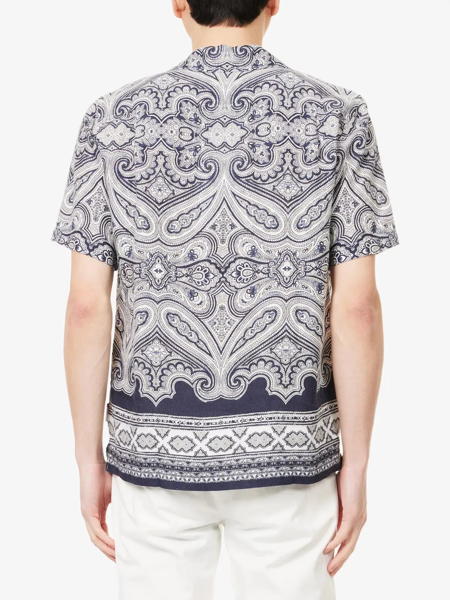 Orlebar Brown Men's Maitan Paisley Linen Shirt Orlebar Brown