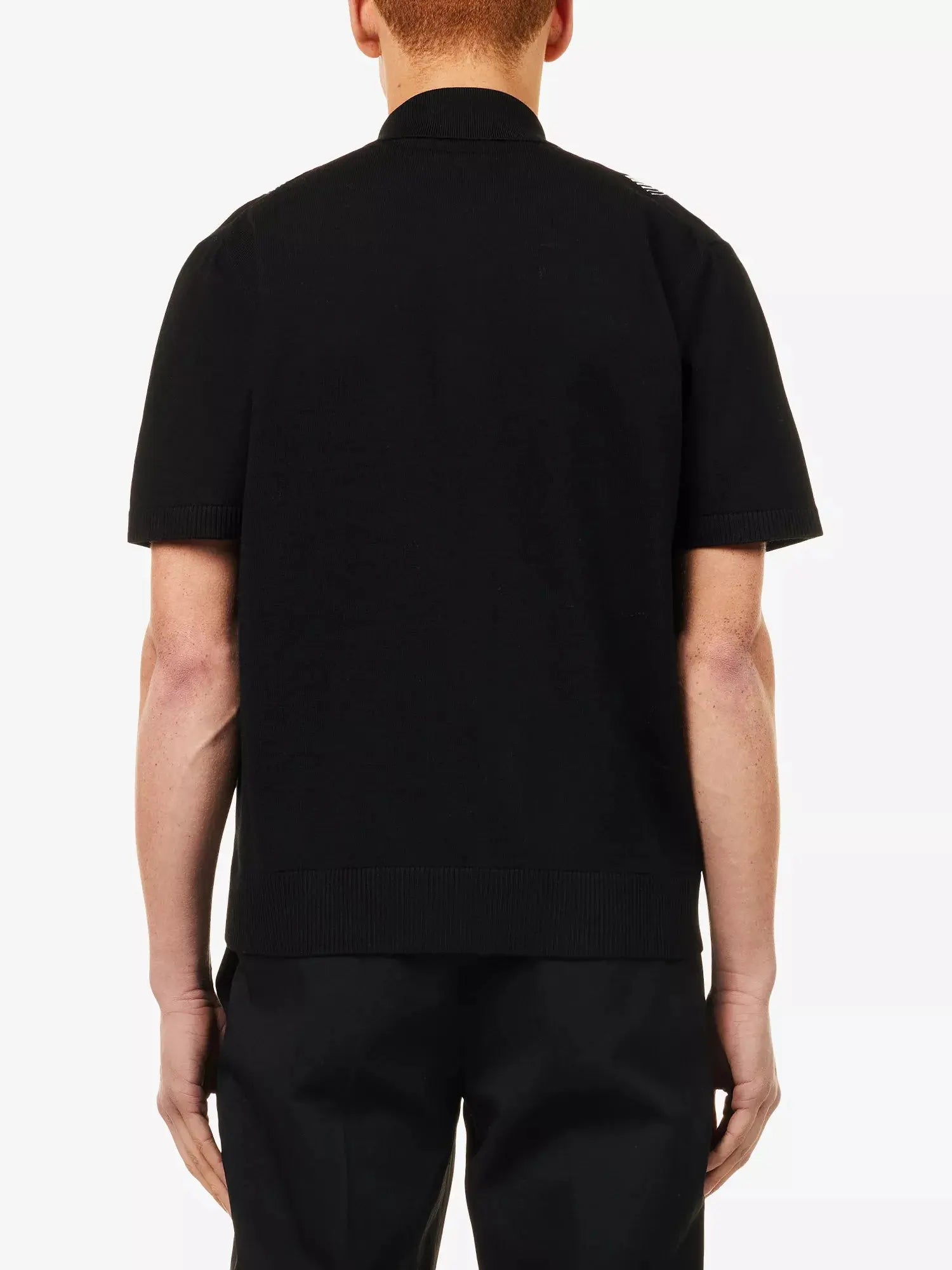 Amiri Men's Stud Stripe Short-Sleeves Wool-Blend Shirt Amiri
