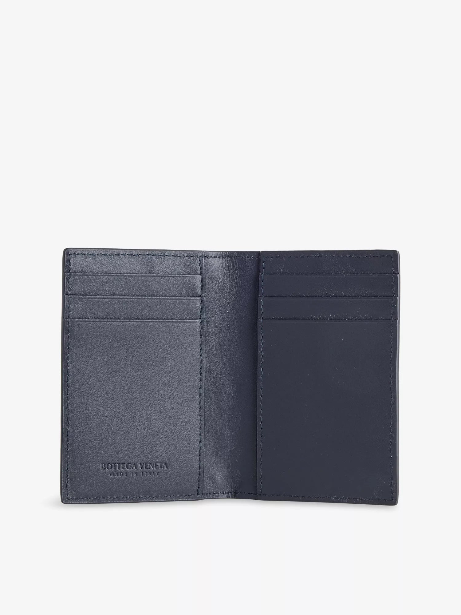 Bottega Veneta Men's Flap Intrecciato Leather Card Case Bottega Veneta