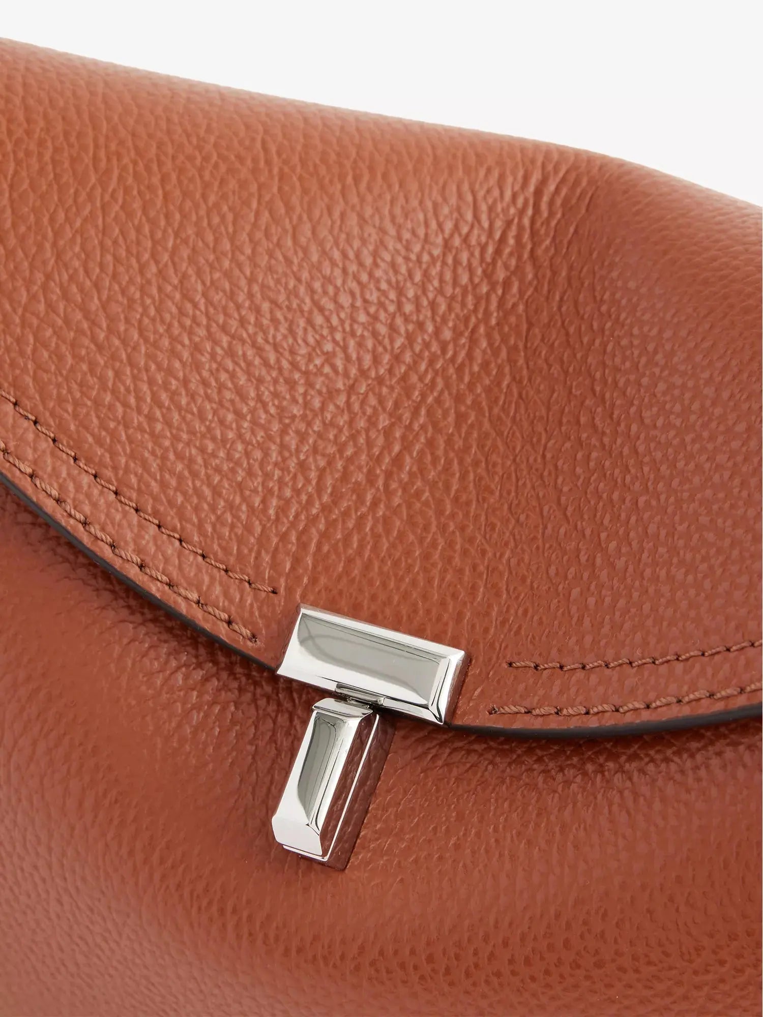 Toteme Women's T-Lock Flap Leather Clutch Toteme